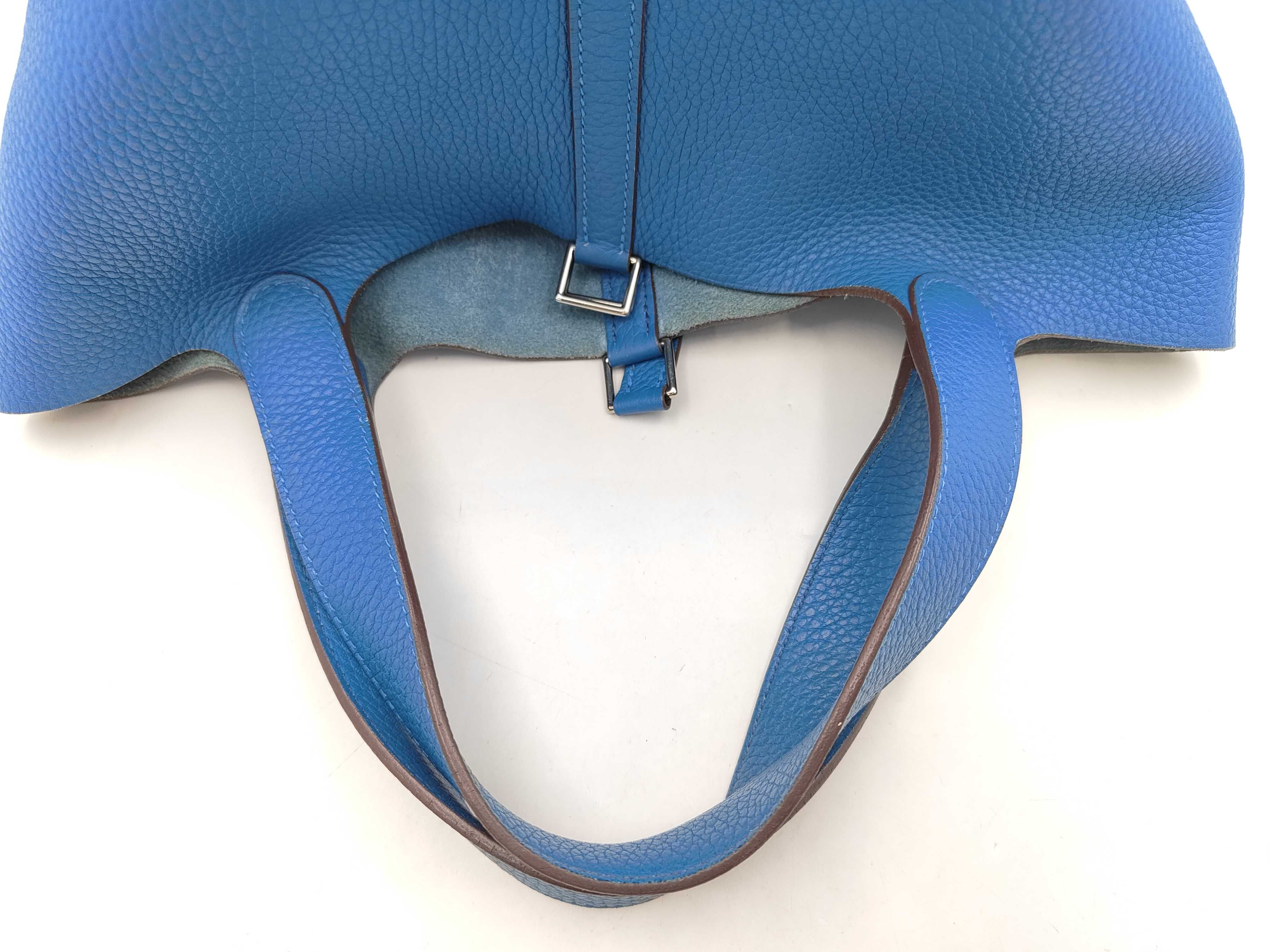 Picotin Lock MM Taurillon Mykonos O stamp handbag — view 5