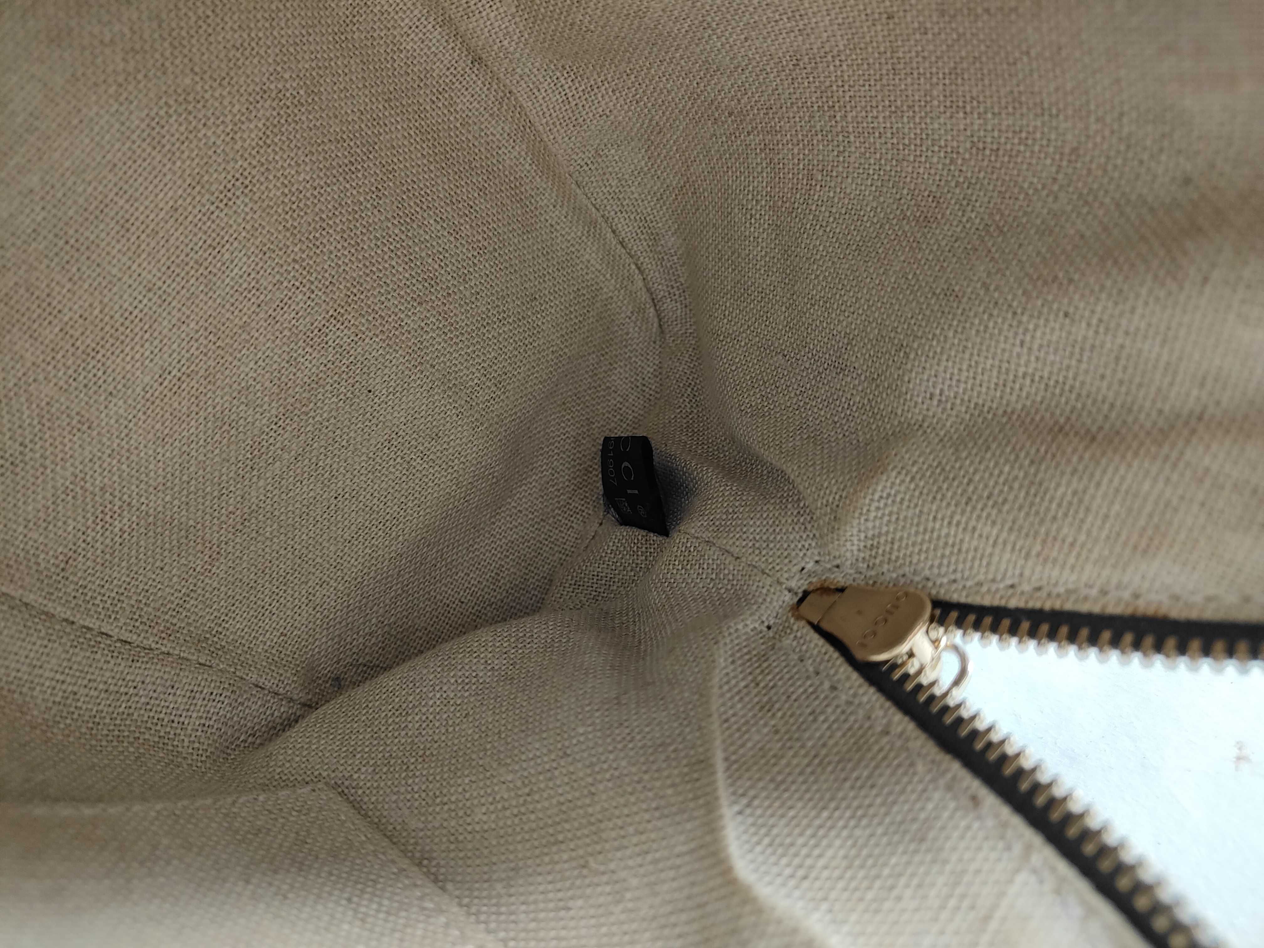 Microguccissima 2-Way Handbag 449654 Leather Gray with Strap — view 10