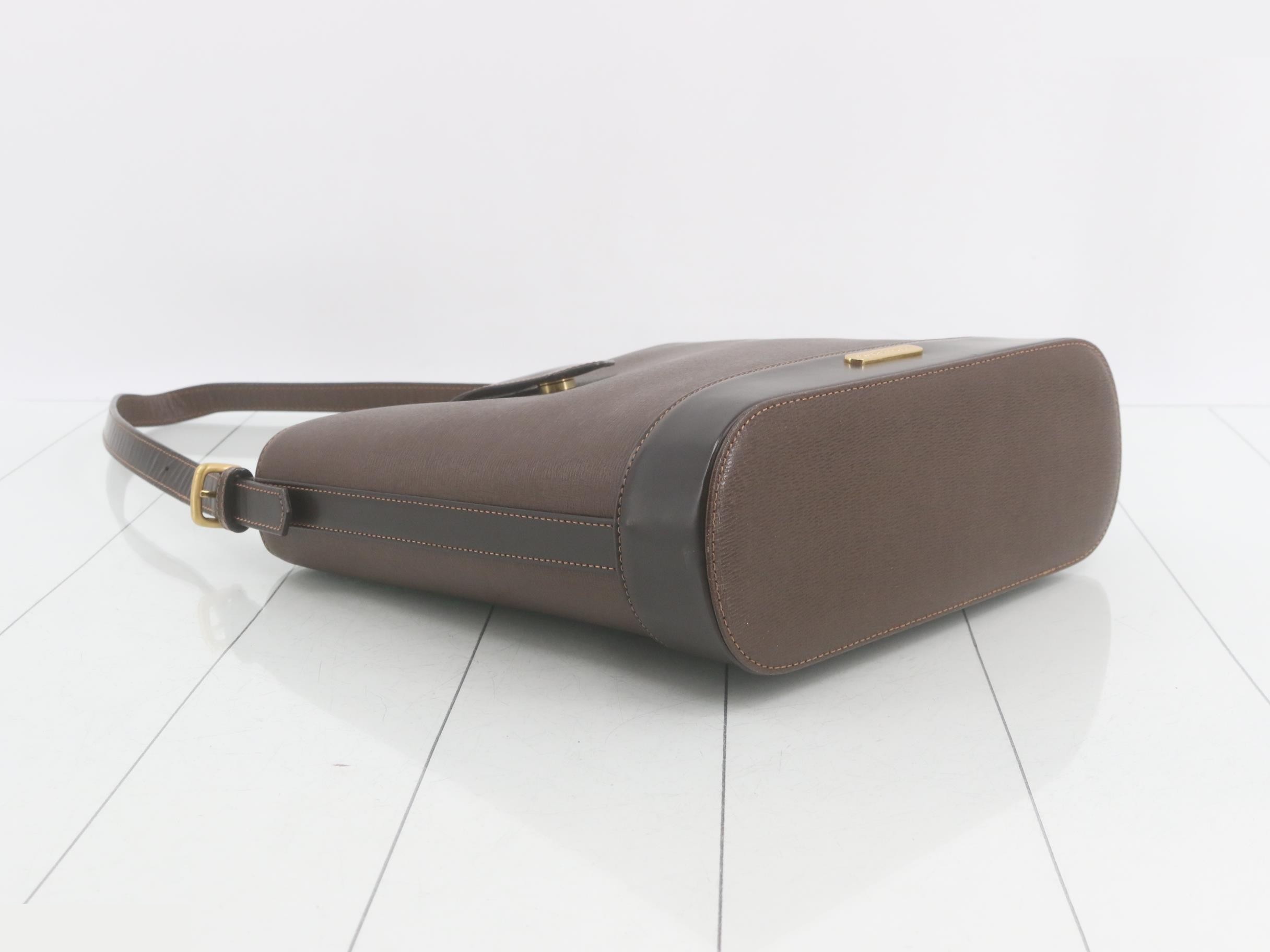 Leather tote bag, brown tones — view 5