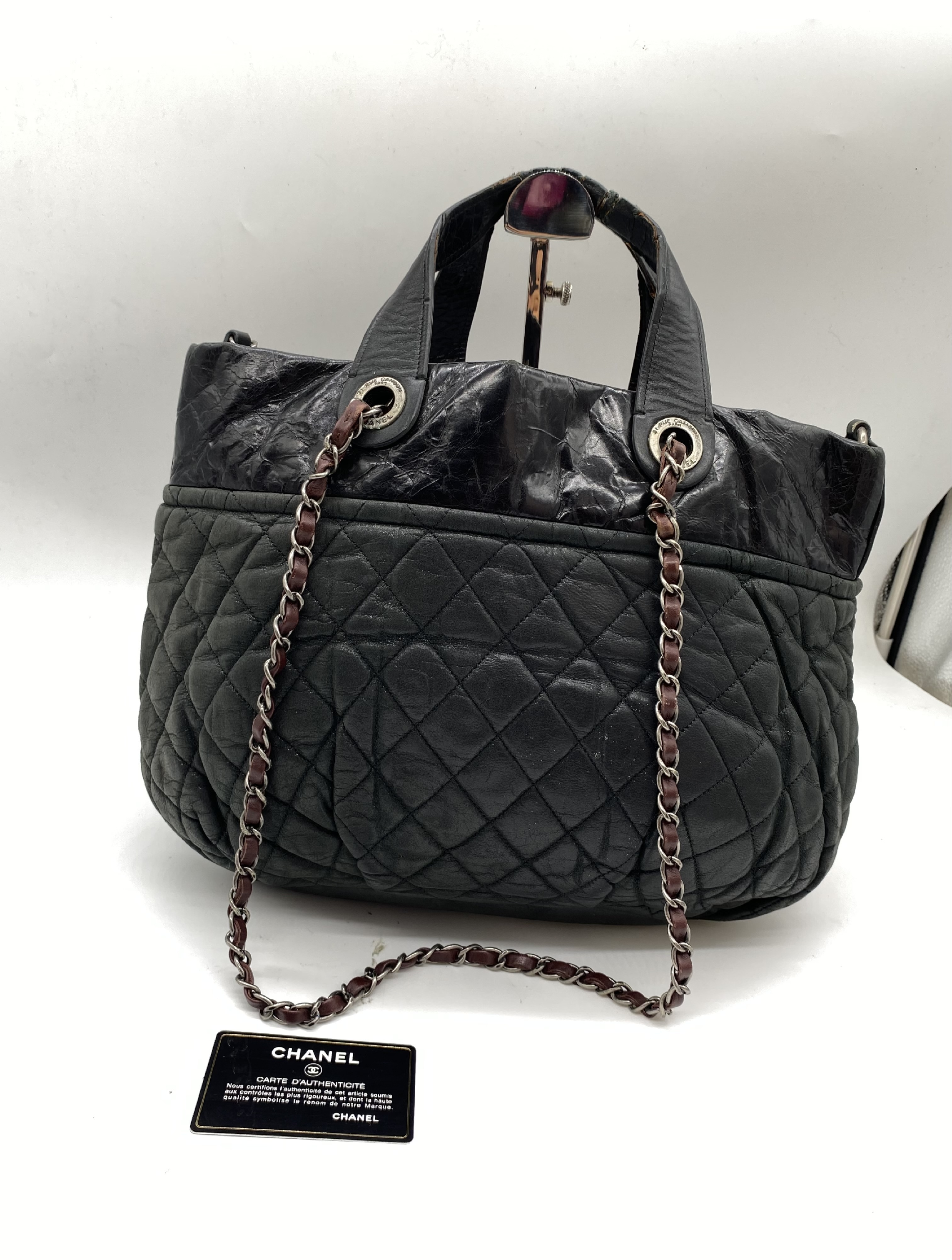 Lambskin Matelassé Chain Tote, Series 14 Shoulder Bag — view 2