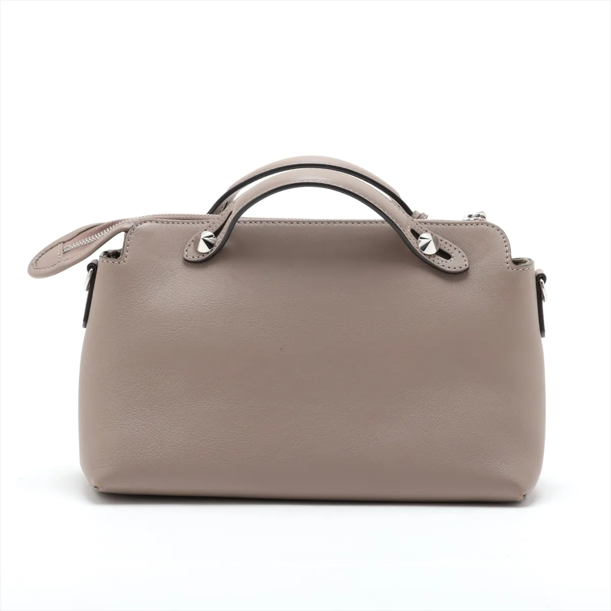 By The Way 8BL124 Leather 2-Way Handbag, Gray — view 2