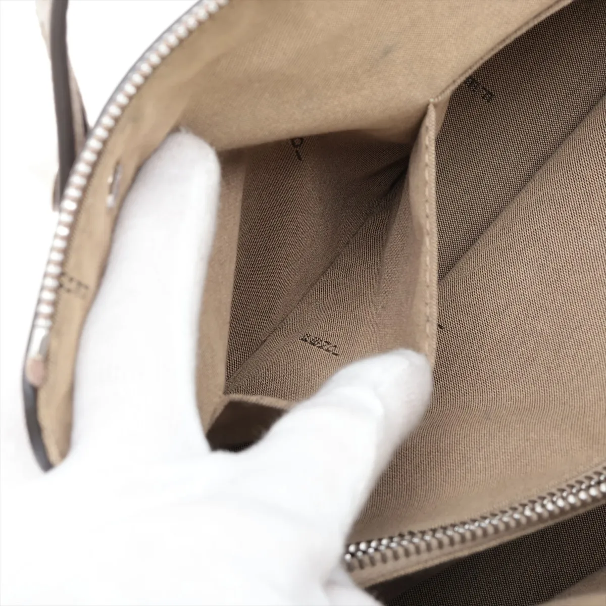 By The Way 8BL124 Leather 2-Way Handbag, Gray — view 11