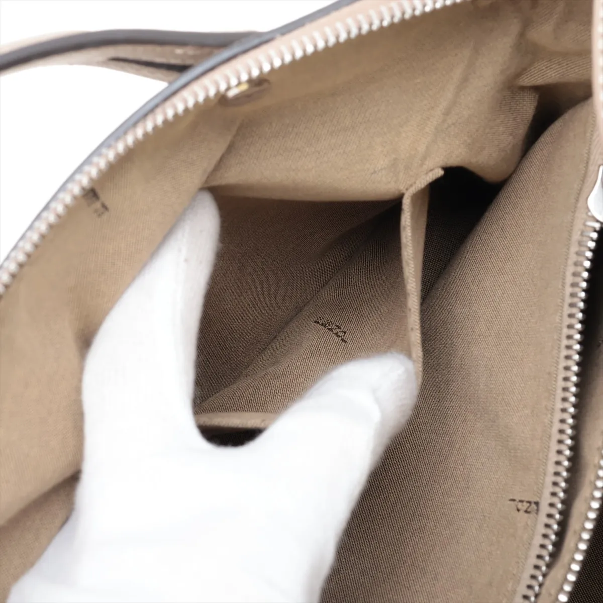 By The Way 8BL124 Leather 2-Way Handbag, Gray — view 12