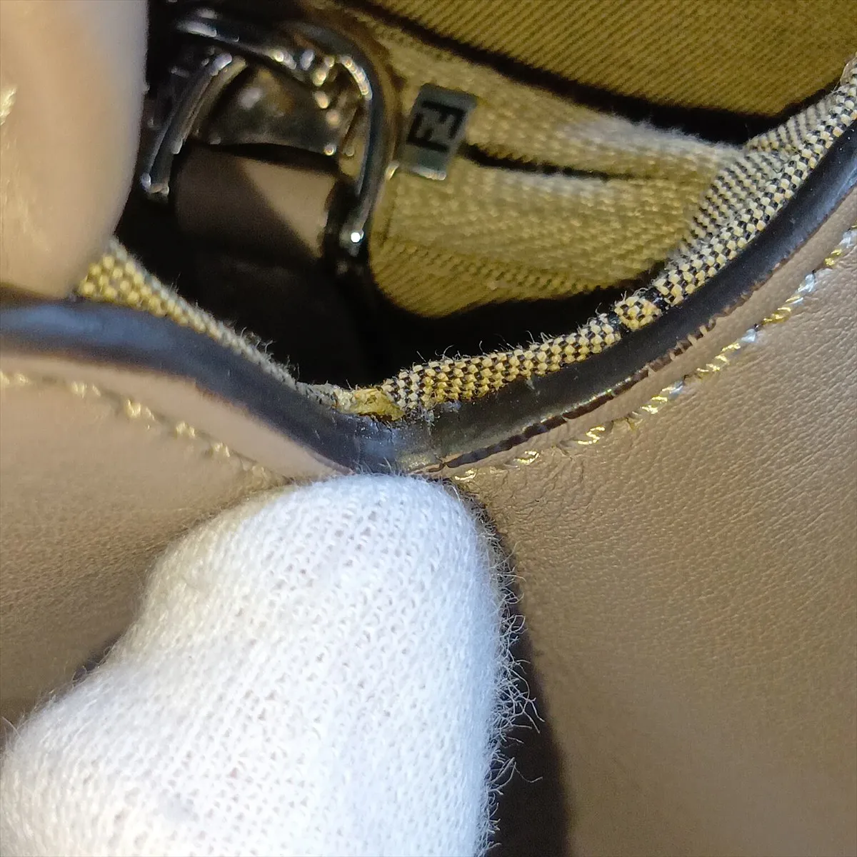 By The Way 8BL124 Leather 2-Way Handbag, Gray — view 15