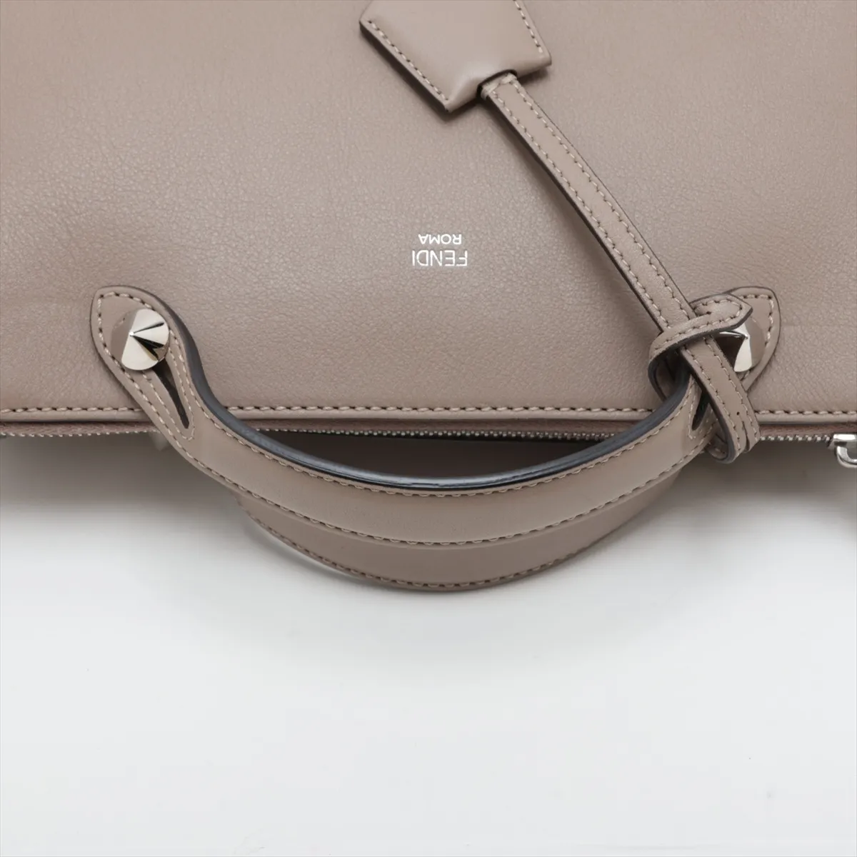 By The Way 8BL124 Leather 2-Way Handbag, Gray — view 5