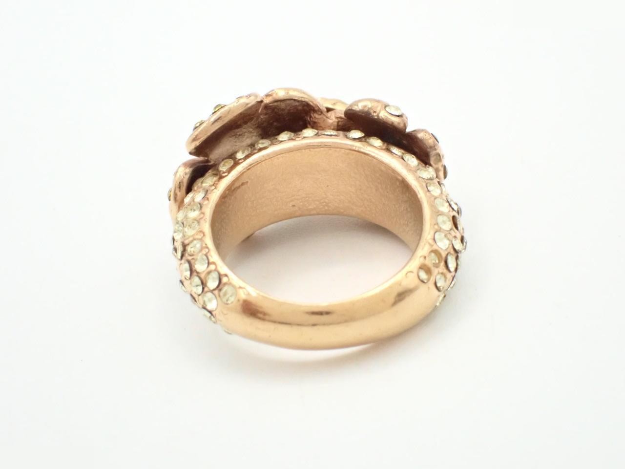 Coco Rhinestone Gold Ring #13 — view 2