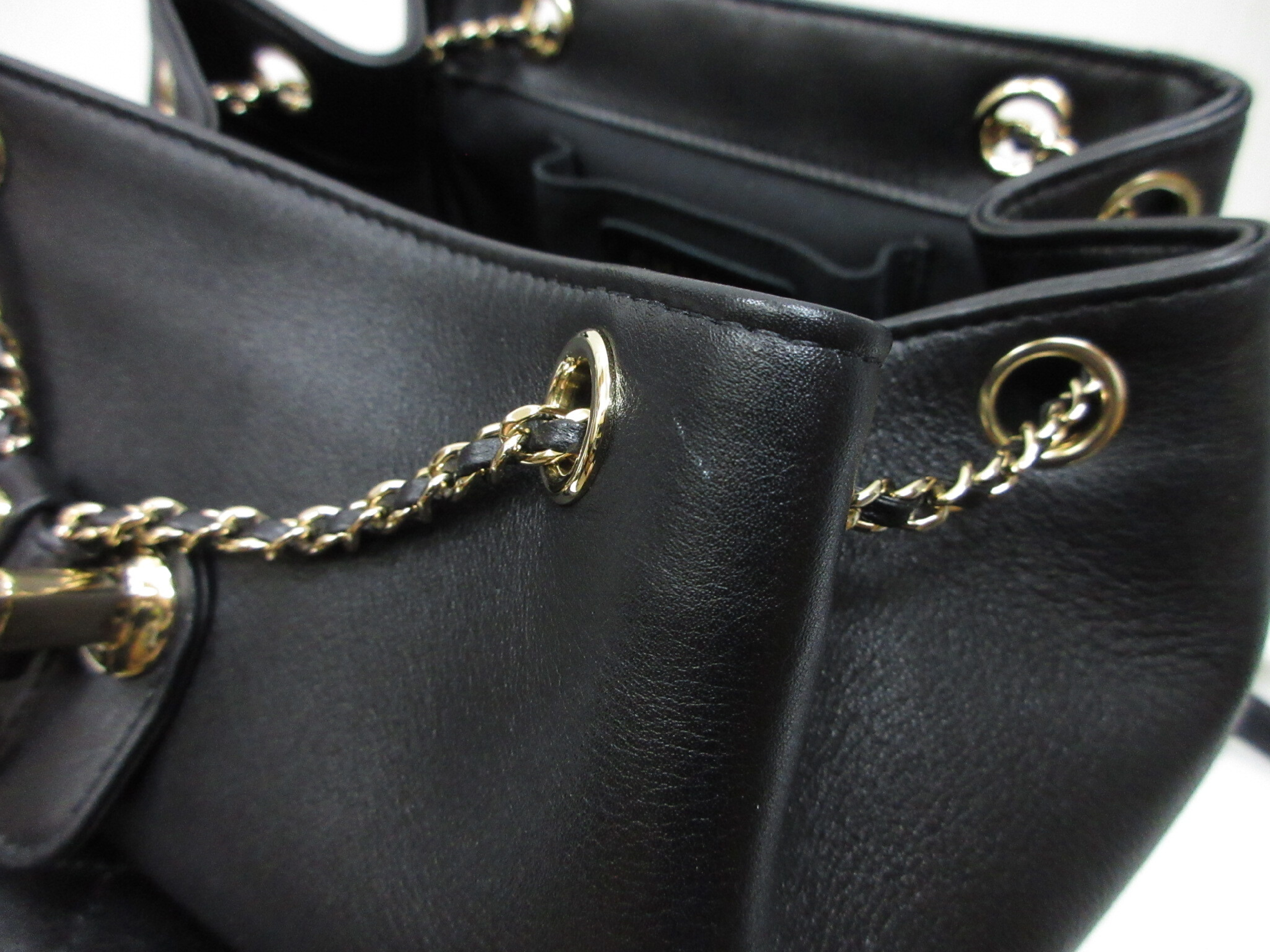 Matelassé Backpack AS3618 Black Lambskin Rucksack — view 14