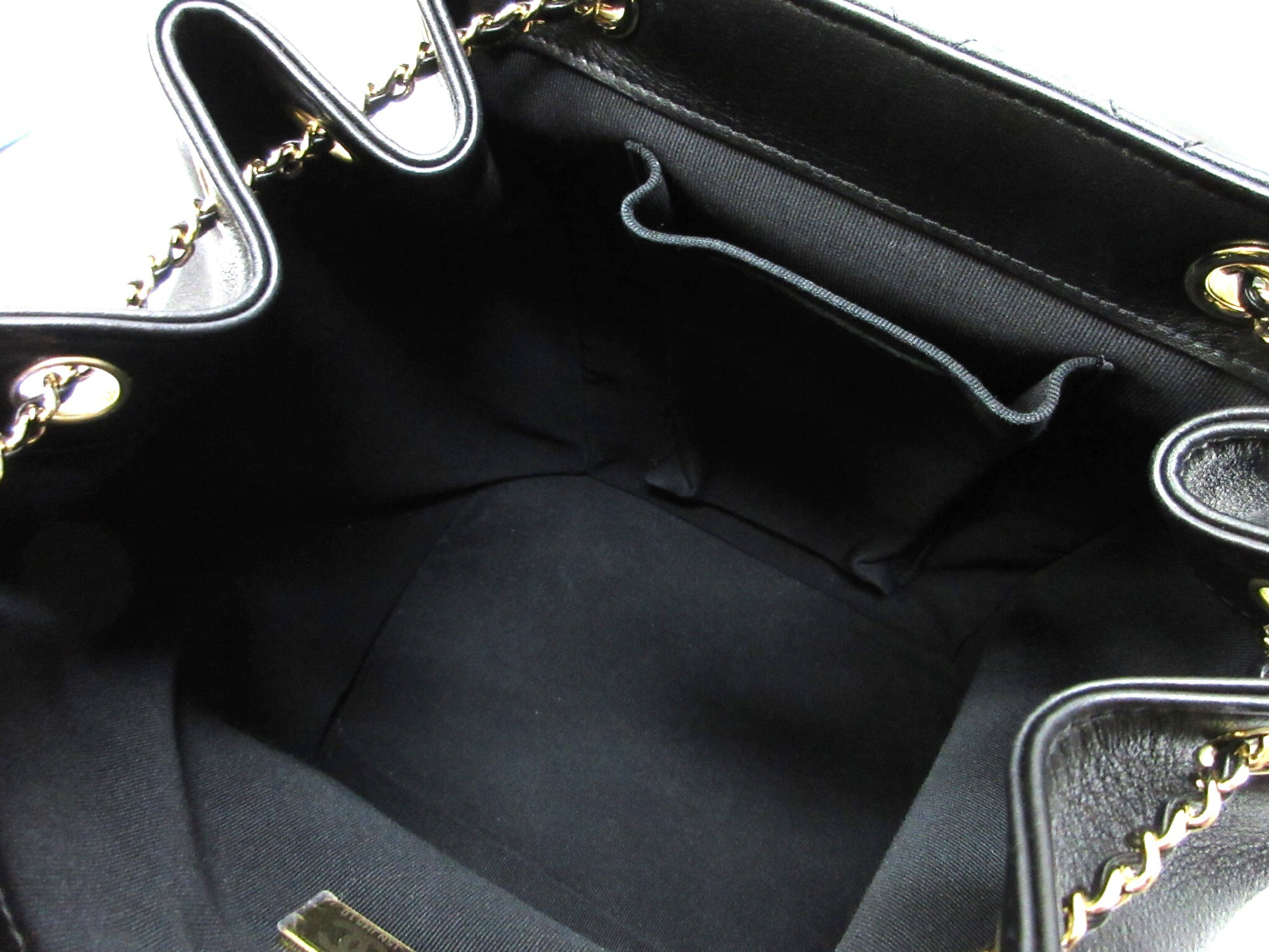 Matelassé Backpack AS3618 Black Lambskin Rucksack — view 15