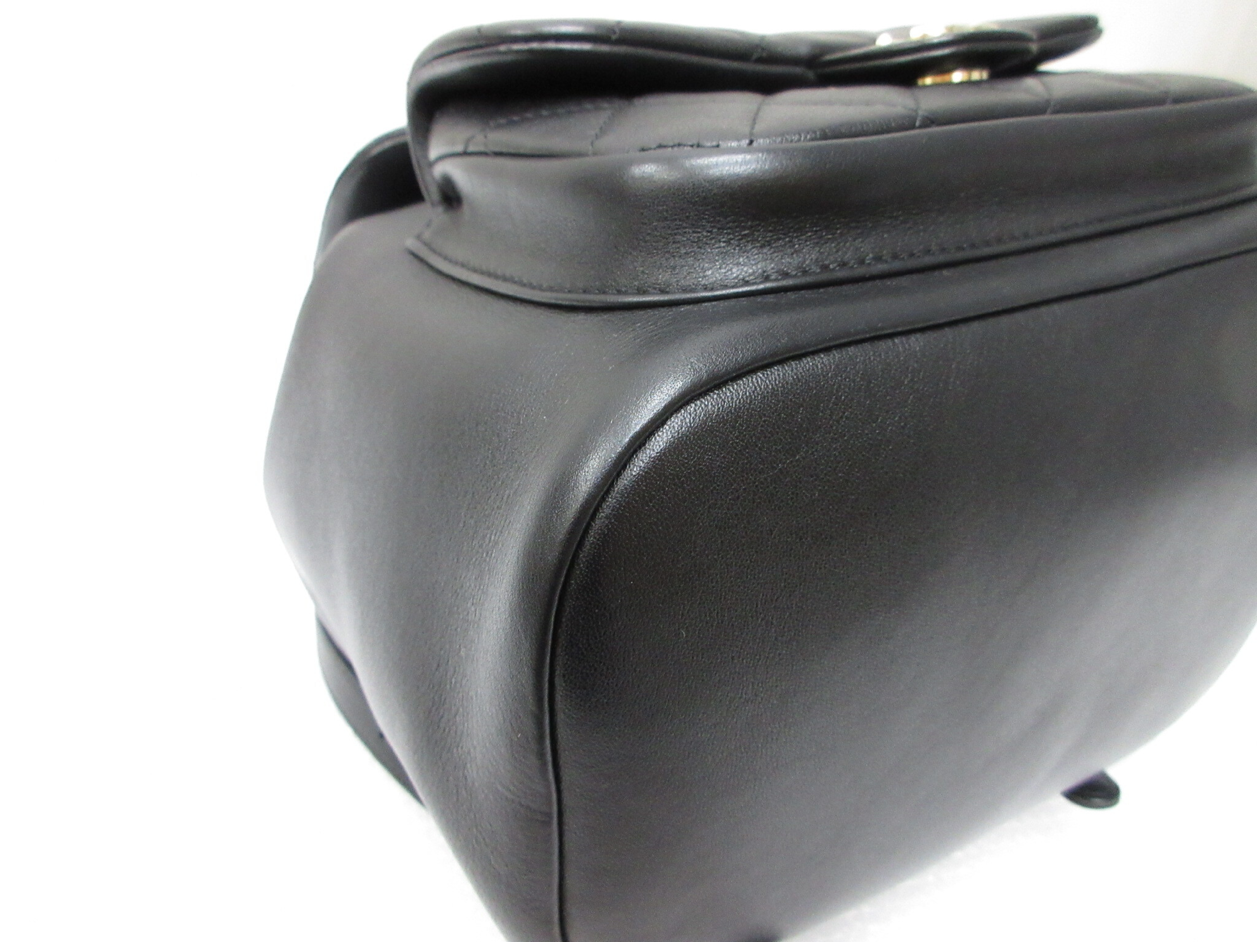 Matelassé Backpack AS3618 Black Lambskin Rucksack — view 6