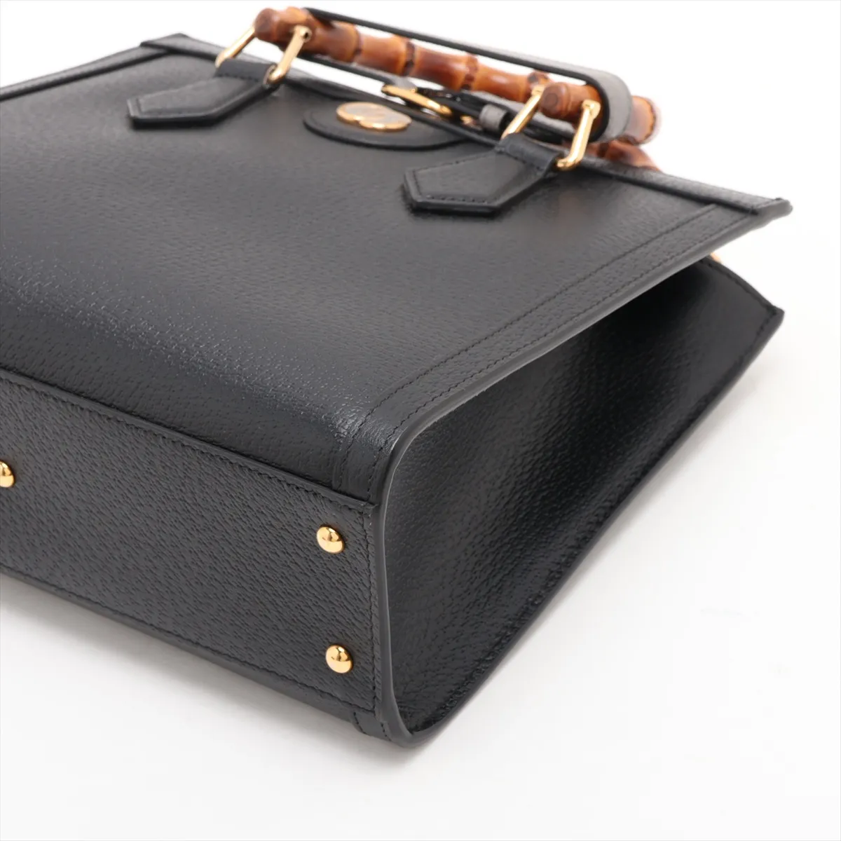 Bamboo Diana 702721 Leather 2-Way Handbag, Black — view 3