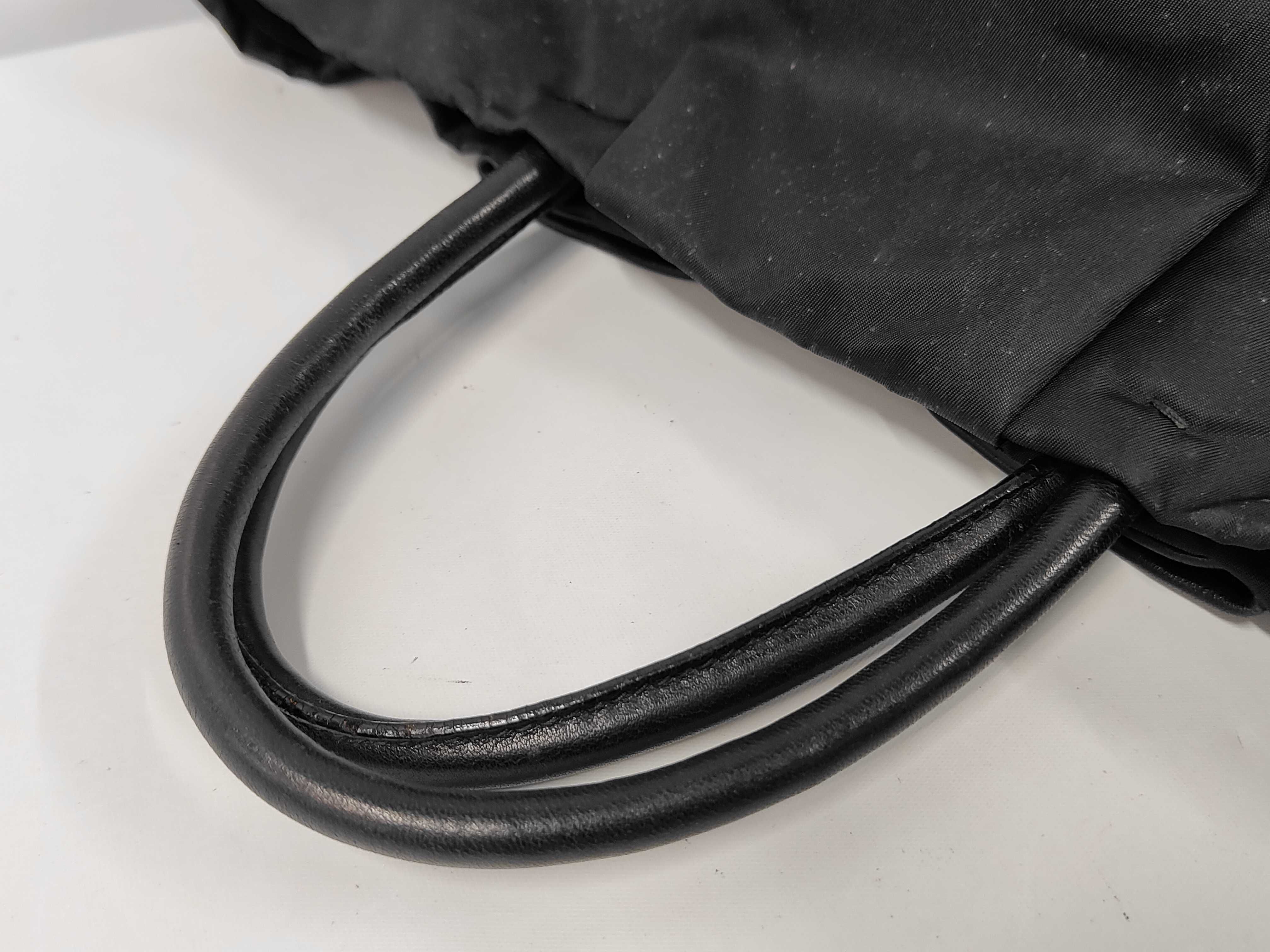 Ribbon Leather x Nylon Handbag — view 5