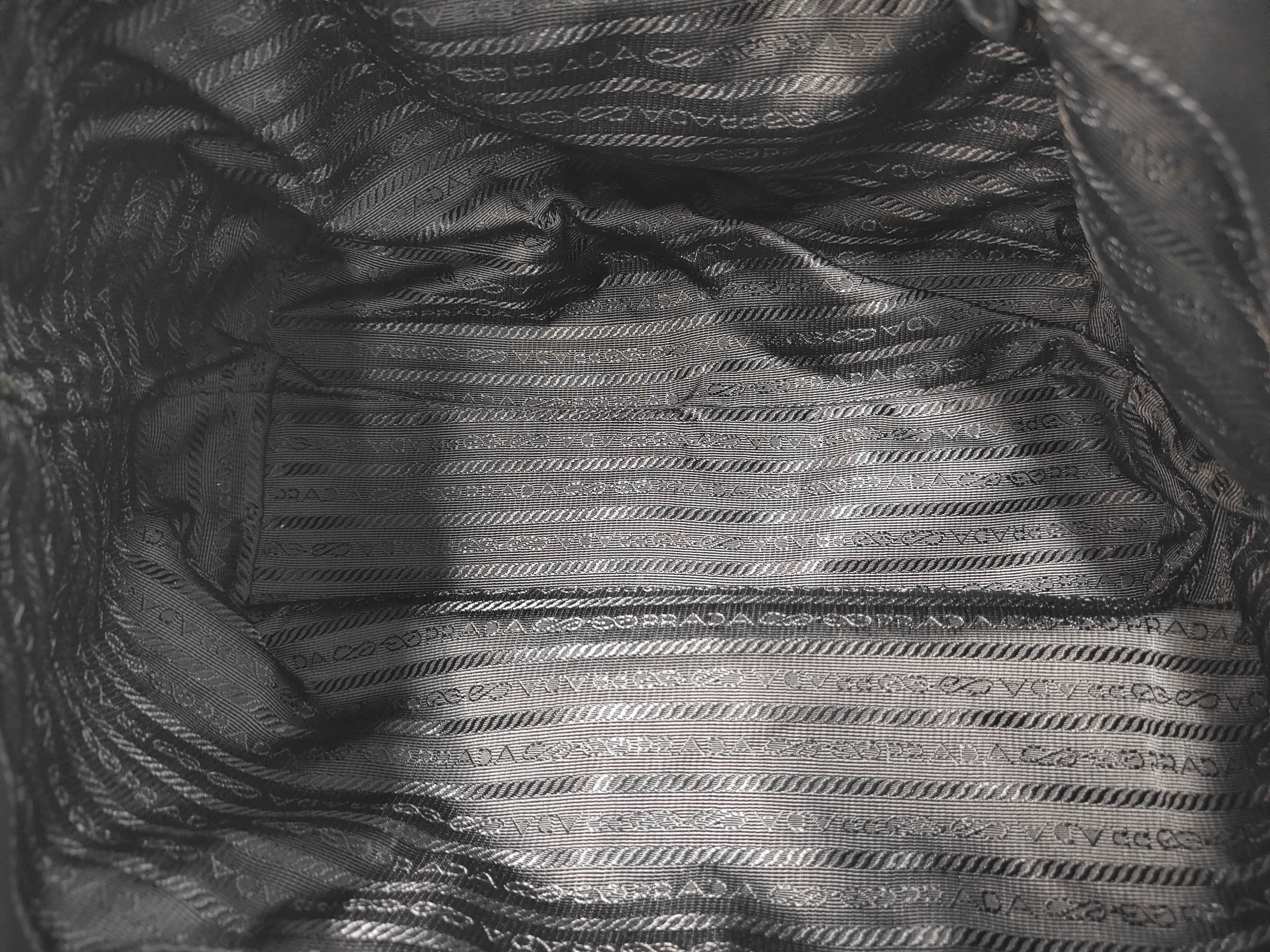 Ribbon Leather x Nylon Handbag — view 7