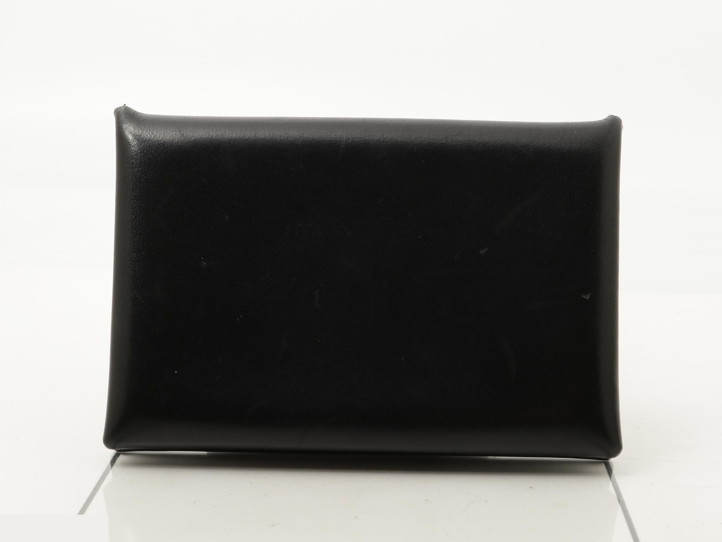 Calvi Box Calf Leather, Black, U Stamp — view 2