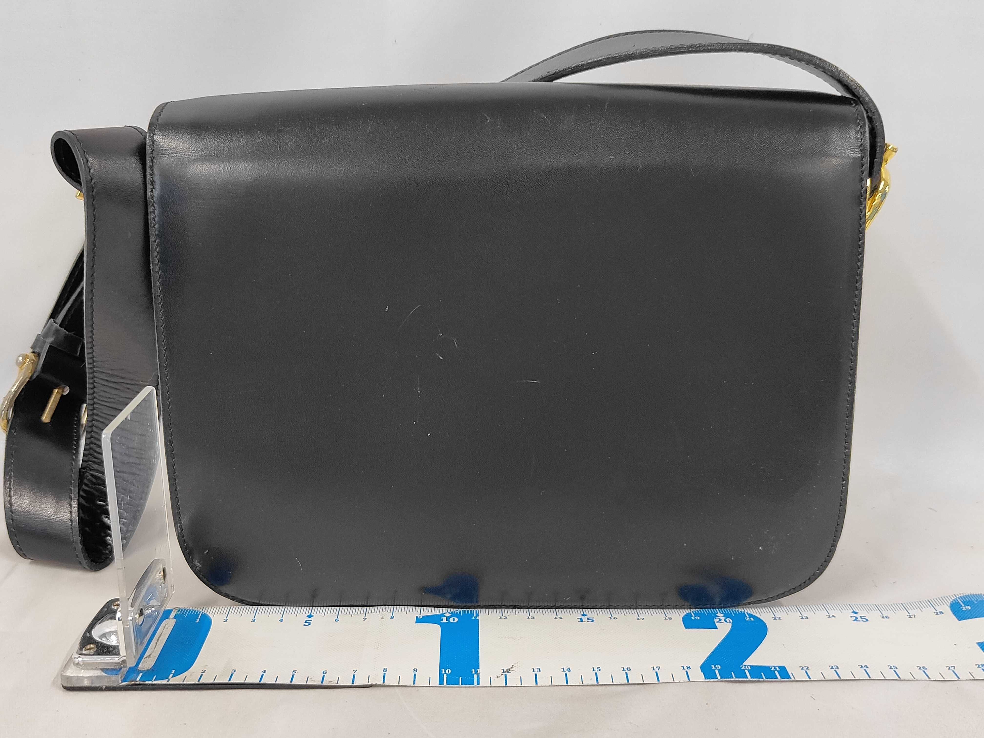 Shoulder Bag Leather Black Shoulder Bag — view 2