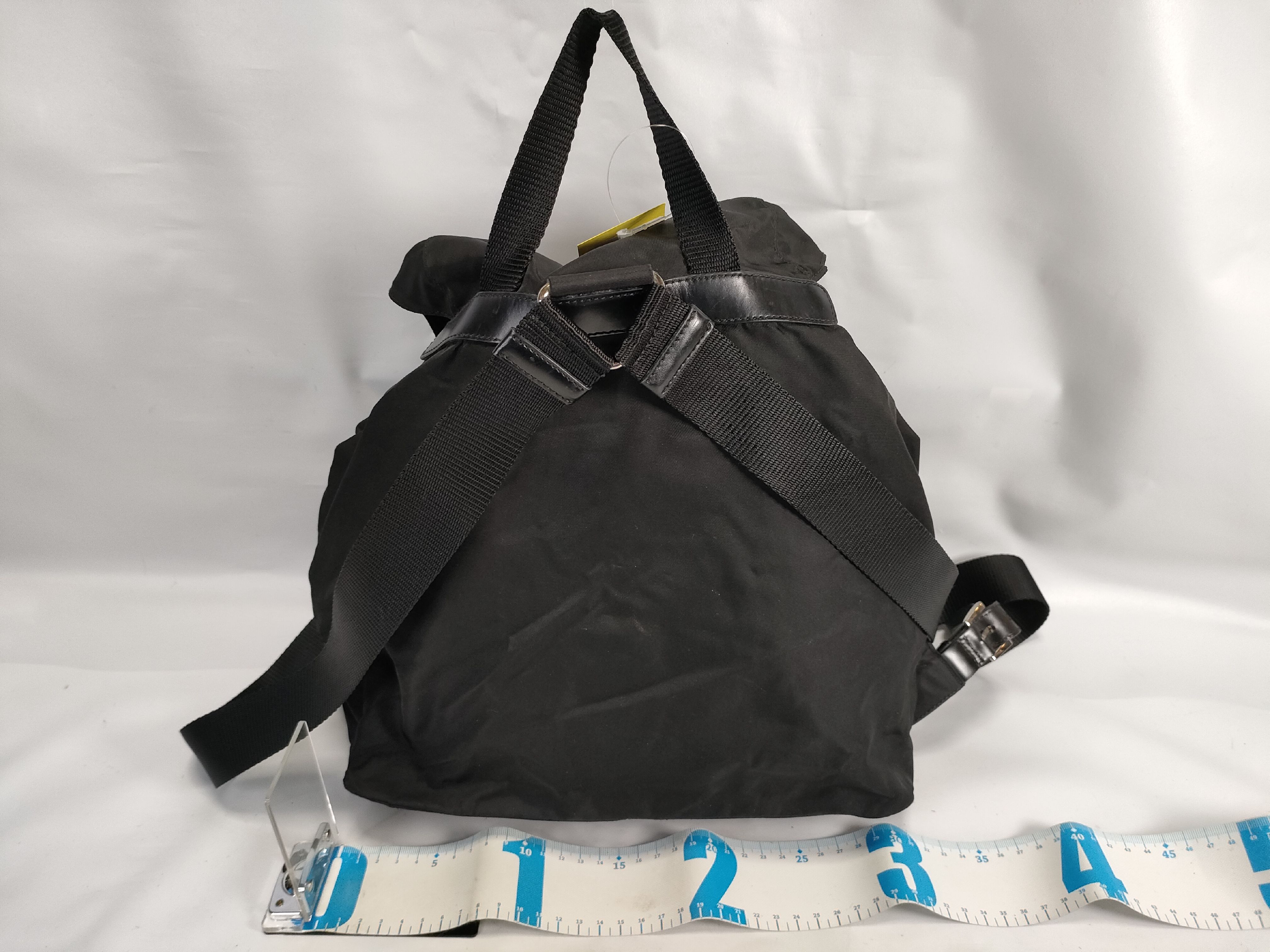 Nylon Backpack, Black — view 2