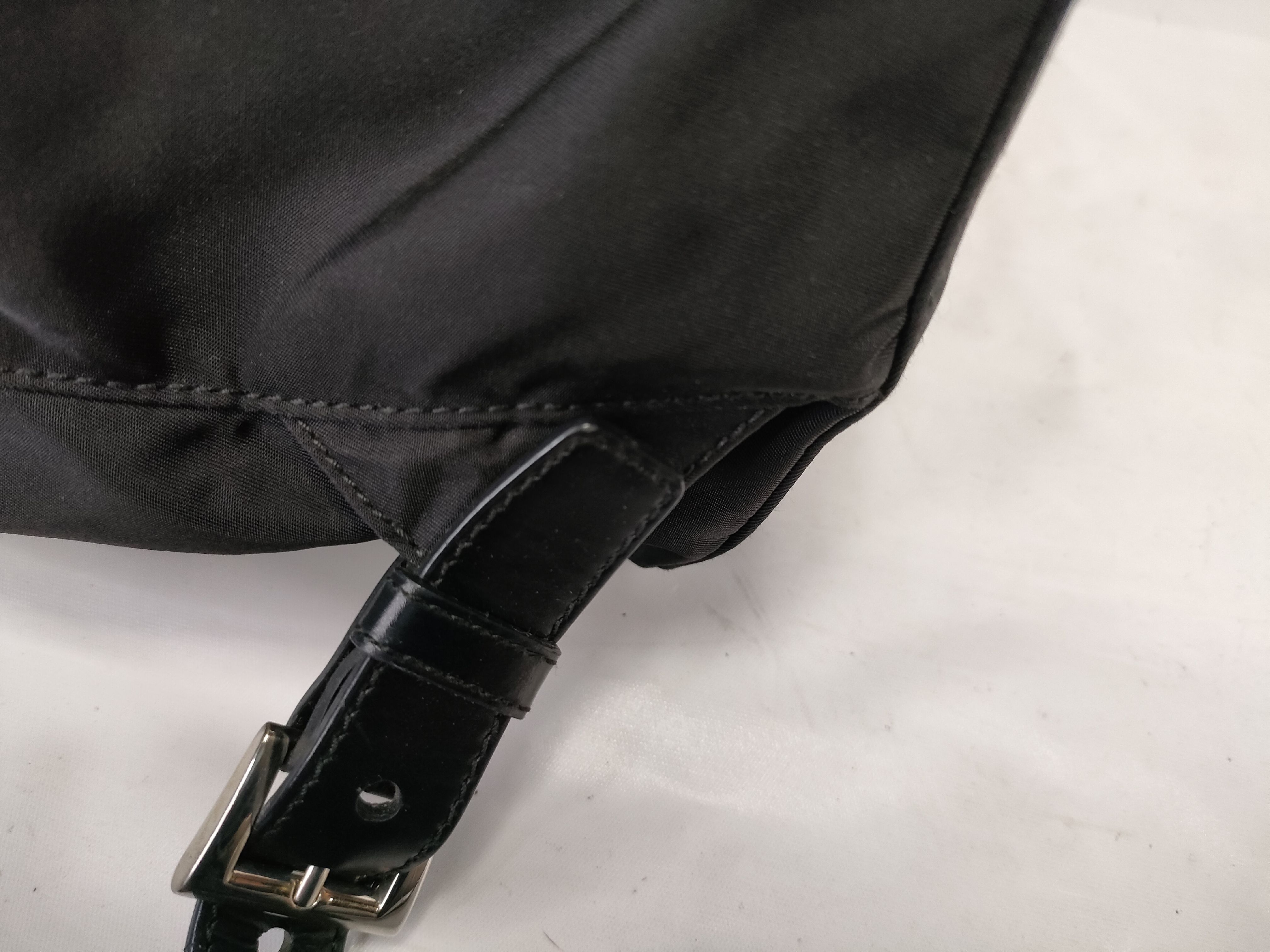 Nylon Backpack, Black — view 5