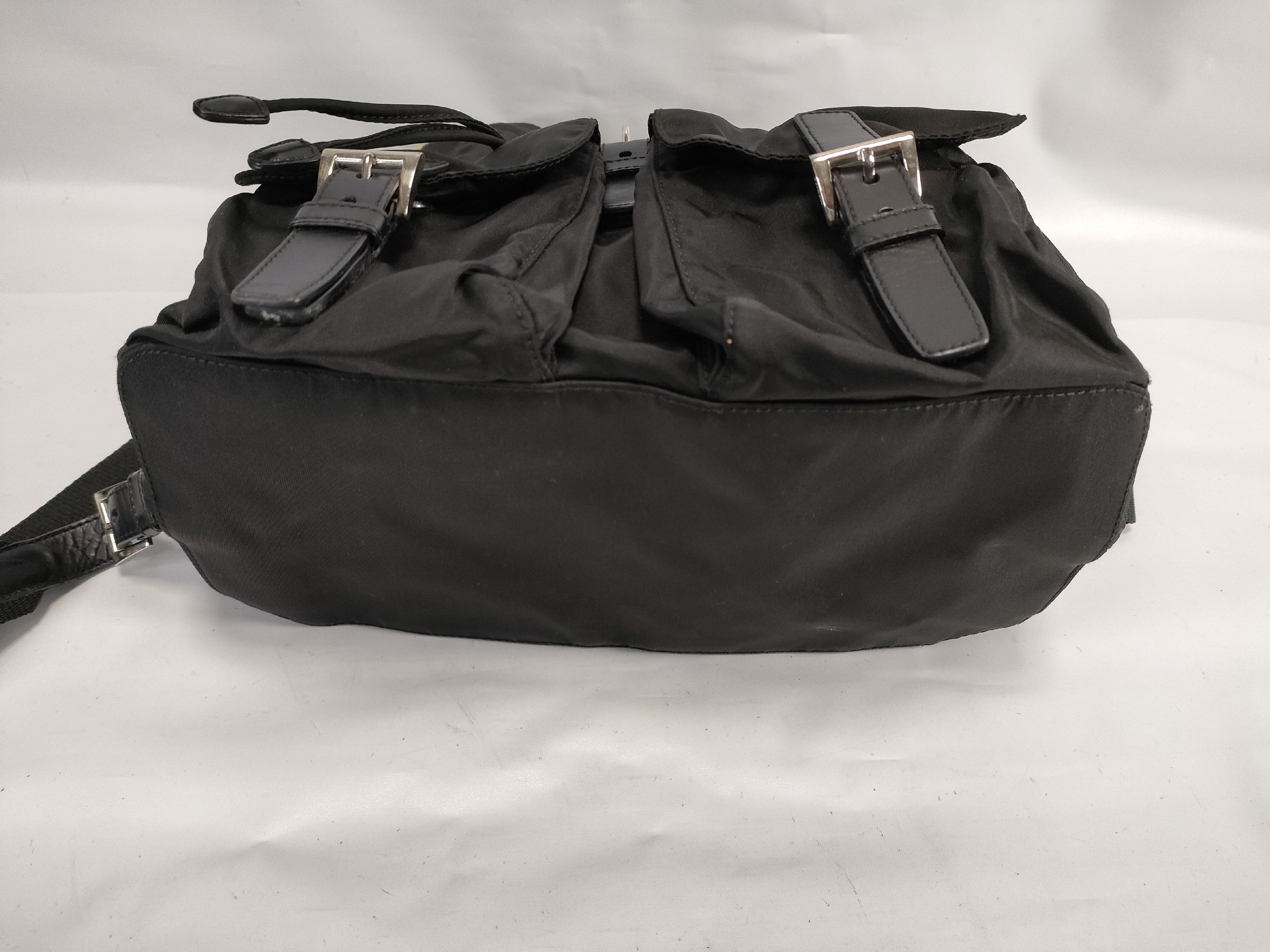 Nylon Backpack, Black — view 7