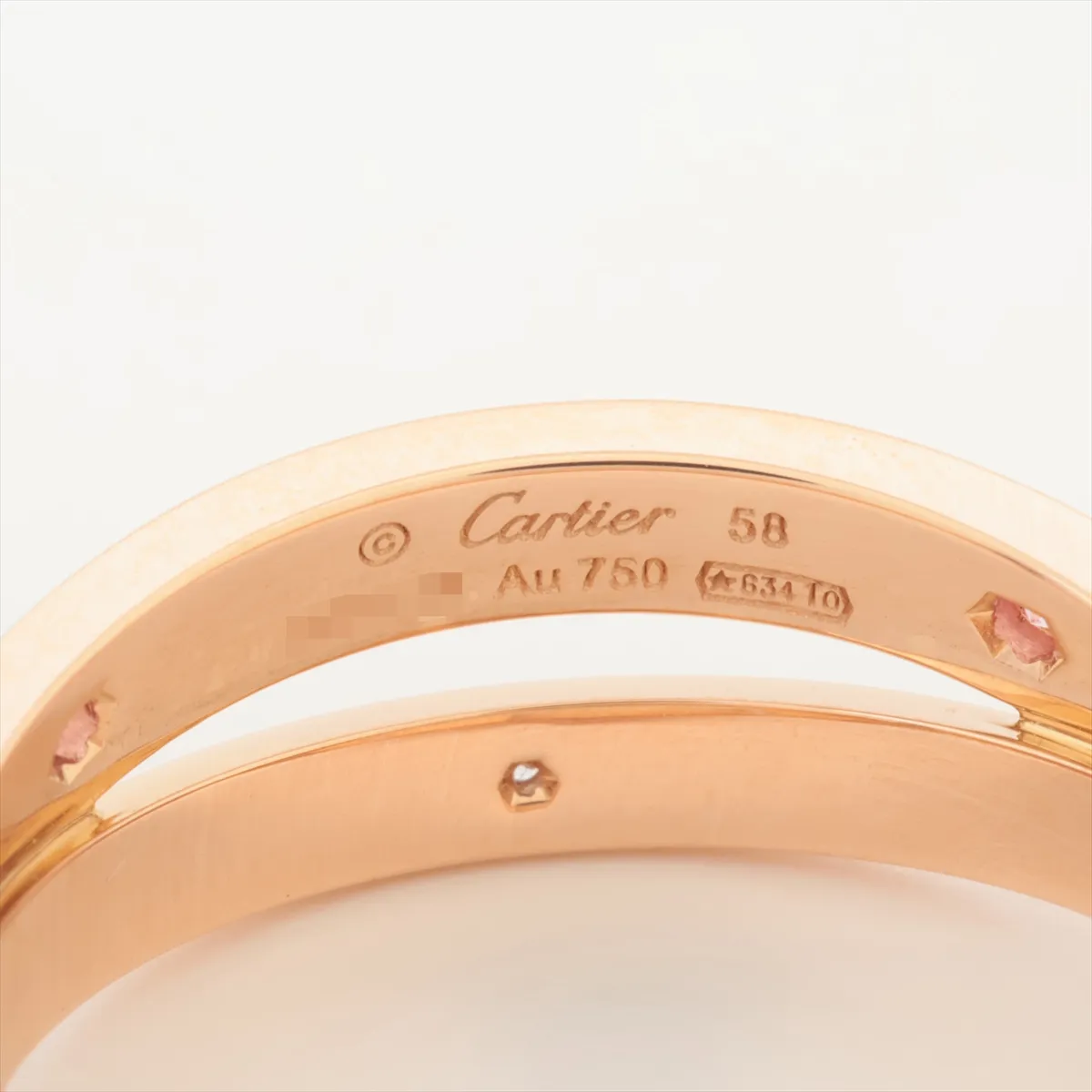 Be Love Pink Sapphire Ring 750(PG) 7.4g 58 AKU148 Stone Cake — view 3