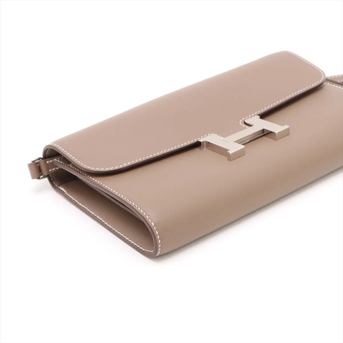 [Individually wrapped] Hermes Constance Long To Go Evercolor Etoupe Silver Hardware G:2026 — view 4