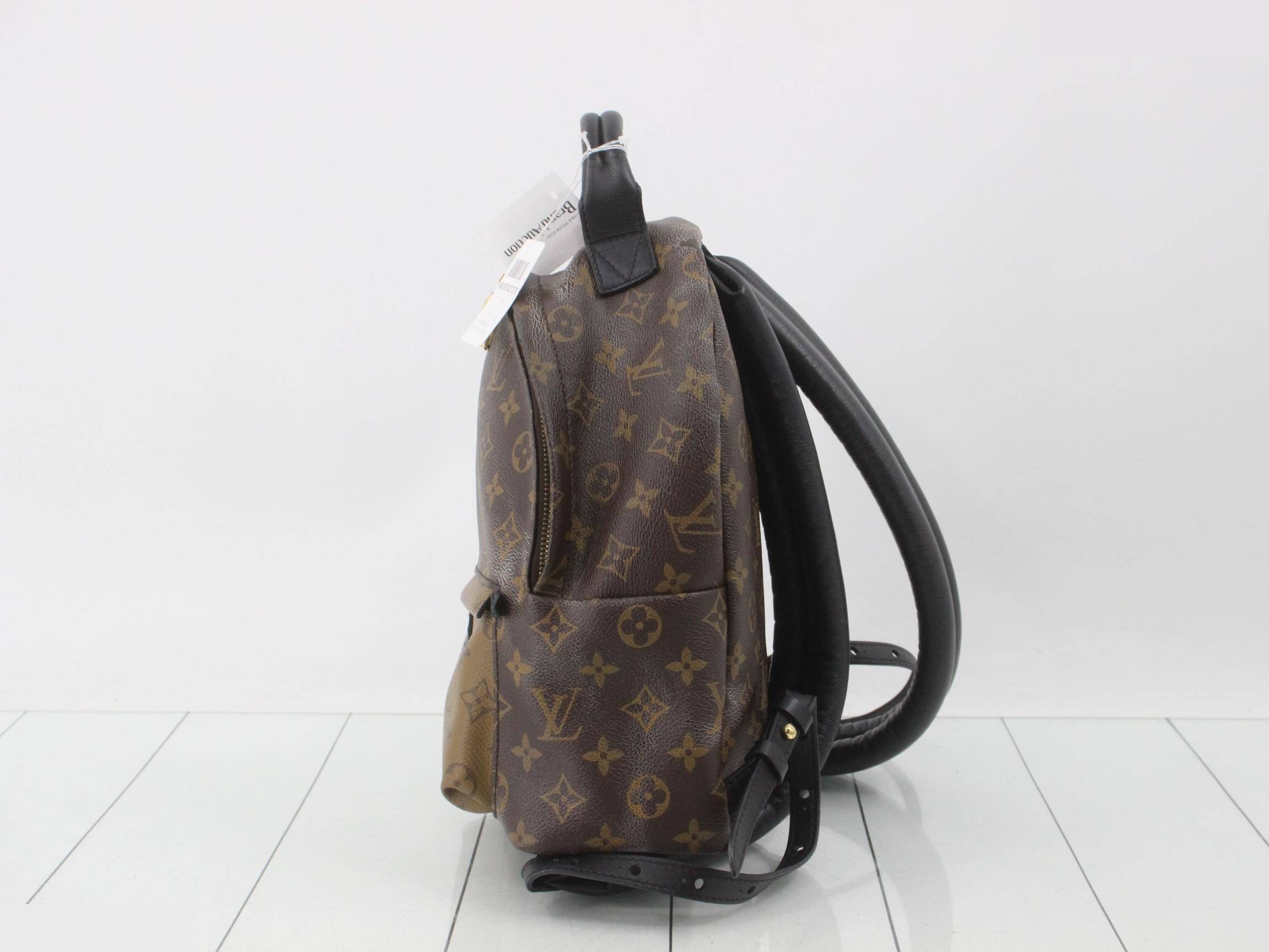 LV Monogram Reverse Palm Springs PM New Backpack — view 3