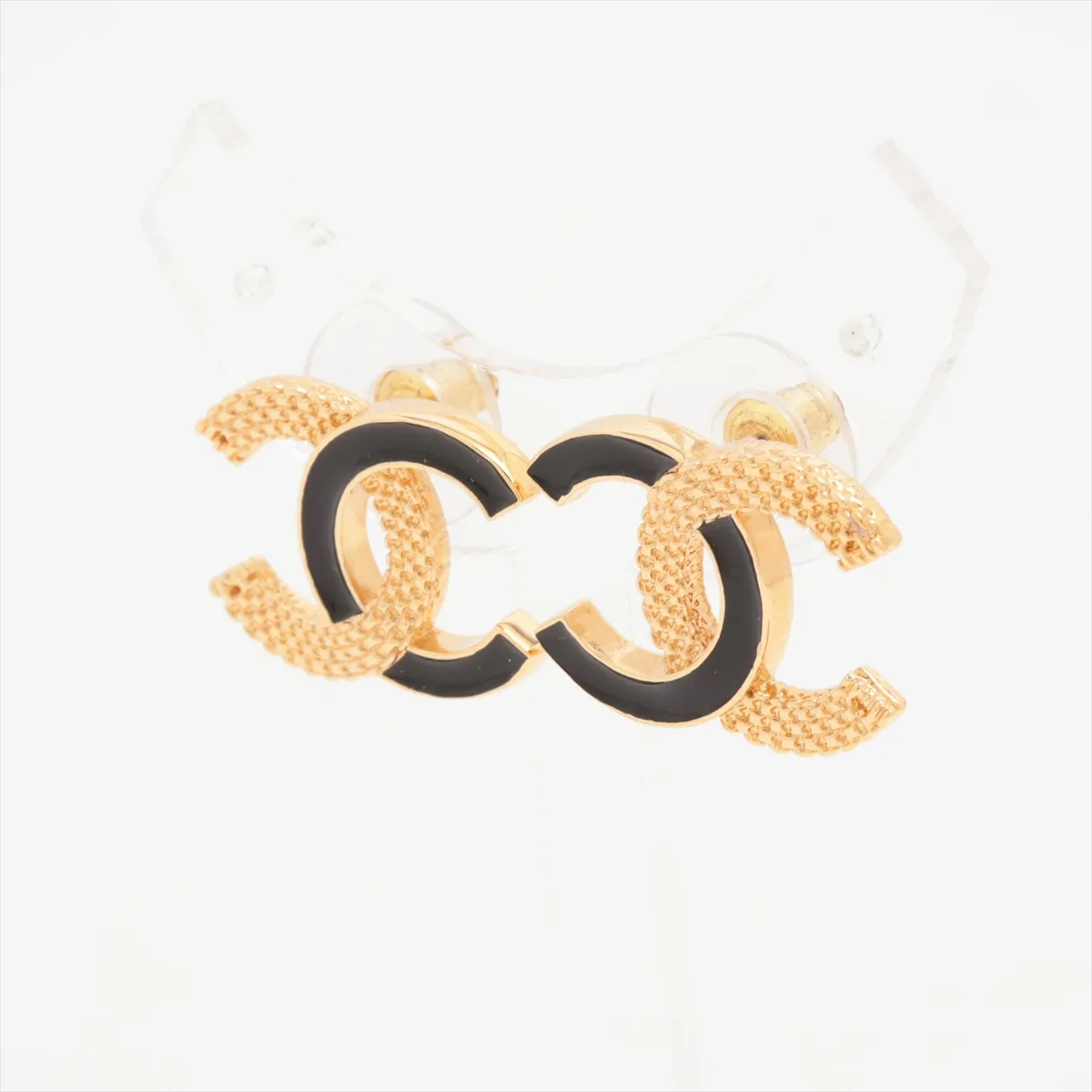 Cocomark B24P Earrings (for both ears) GP Black x Gold — view 3