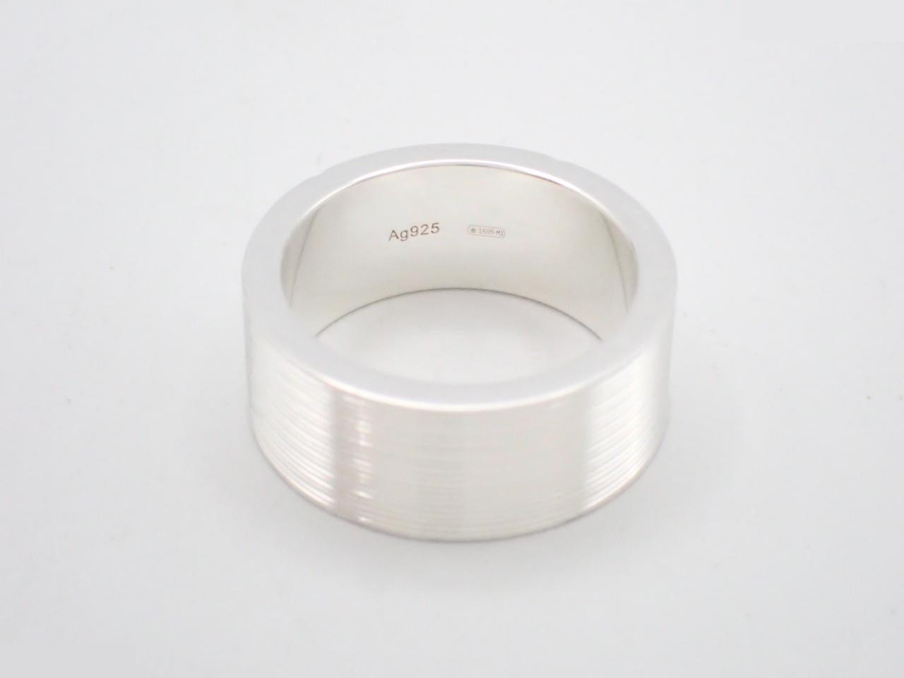 Sterling silver (Sv925), 9.0g ring, stamped "13", actual size #12 — view 2