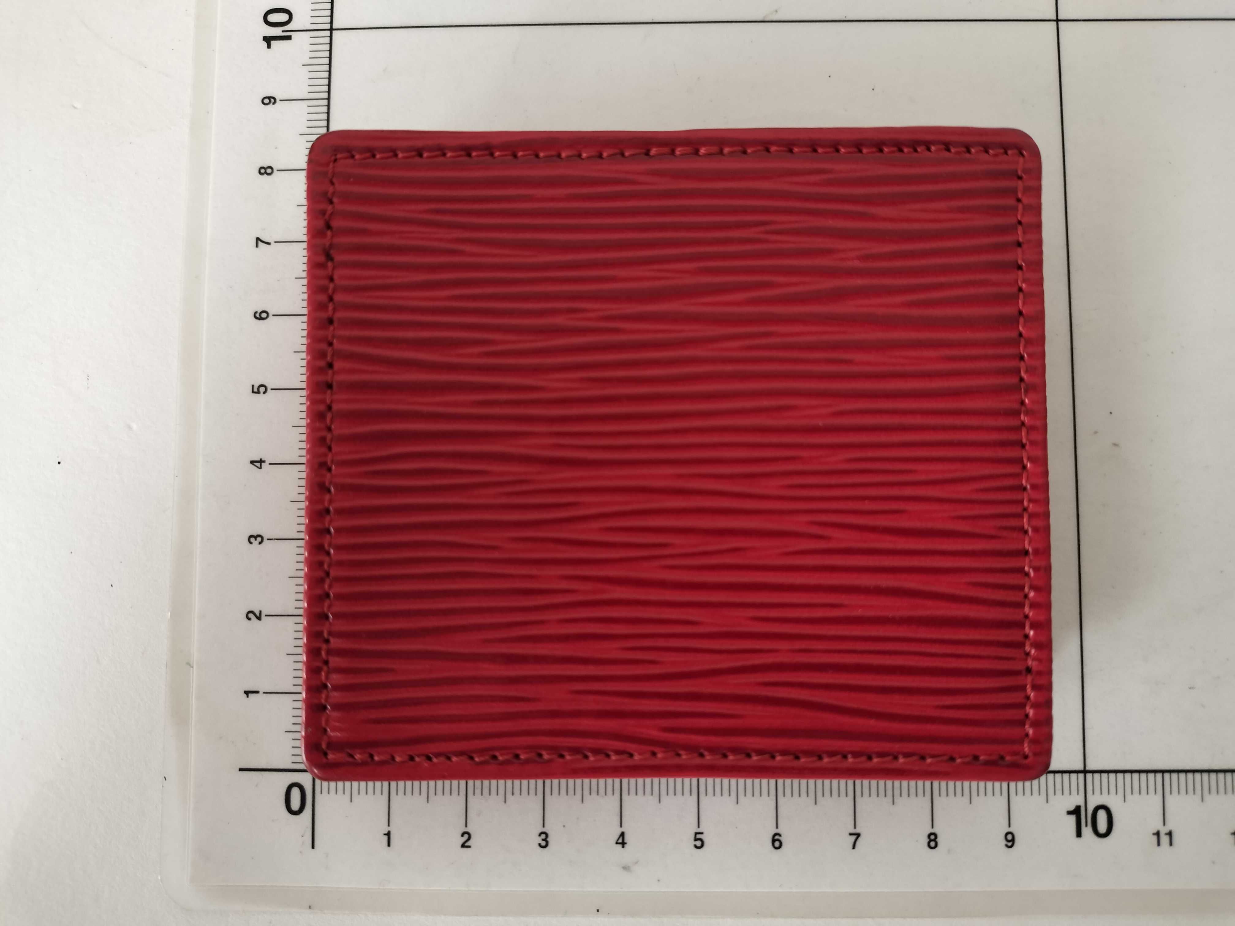 Epi Leather Portemonnaie Boite Red MI0021 Coin Case — view 2