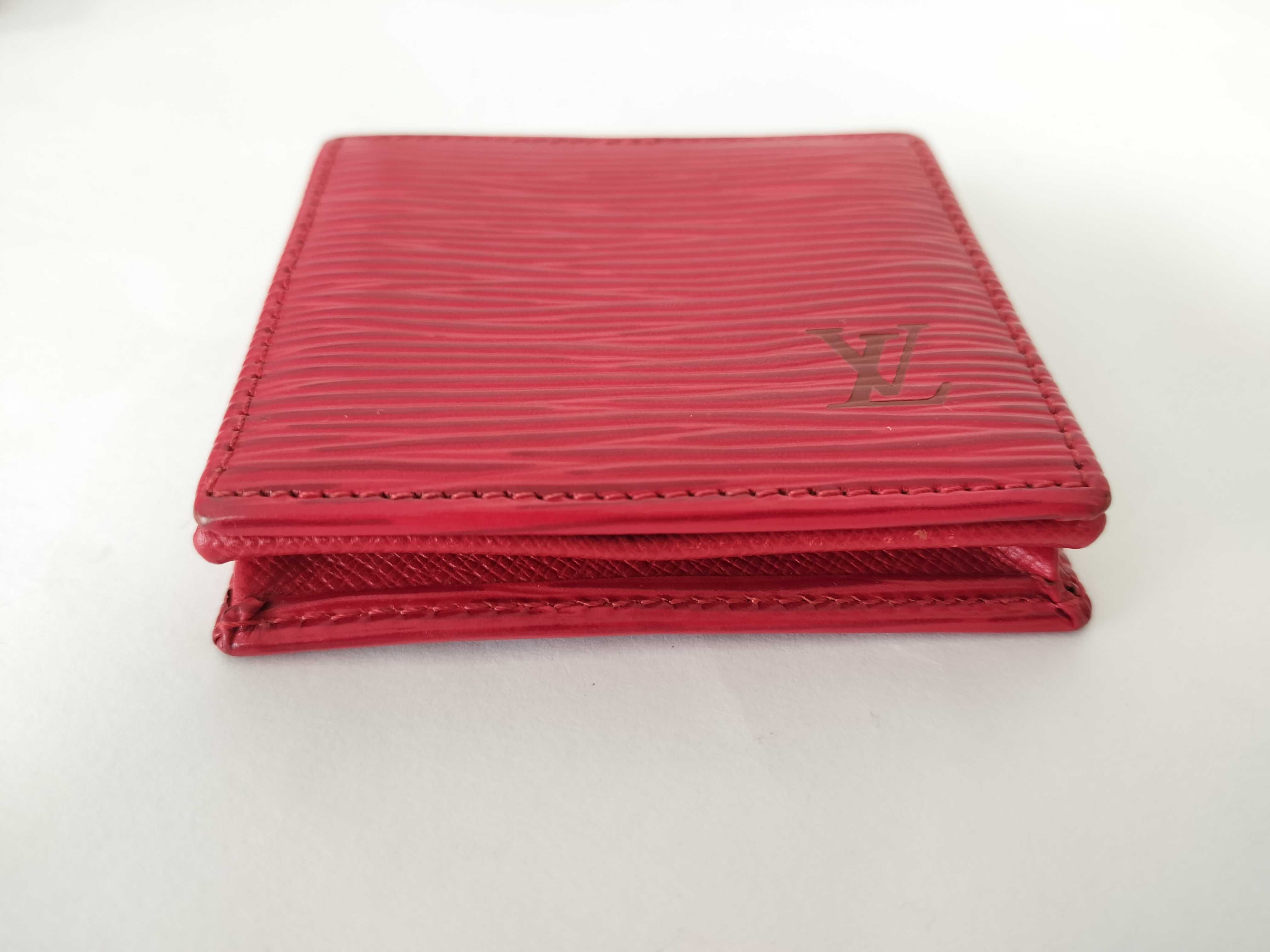 Epi Leather Portemonnaie Boite Red MI0021 Coin Case — view 4