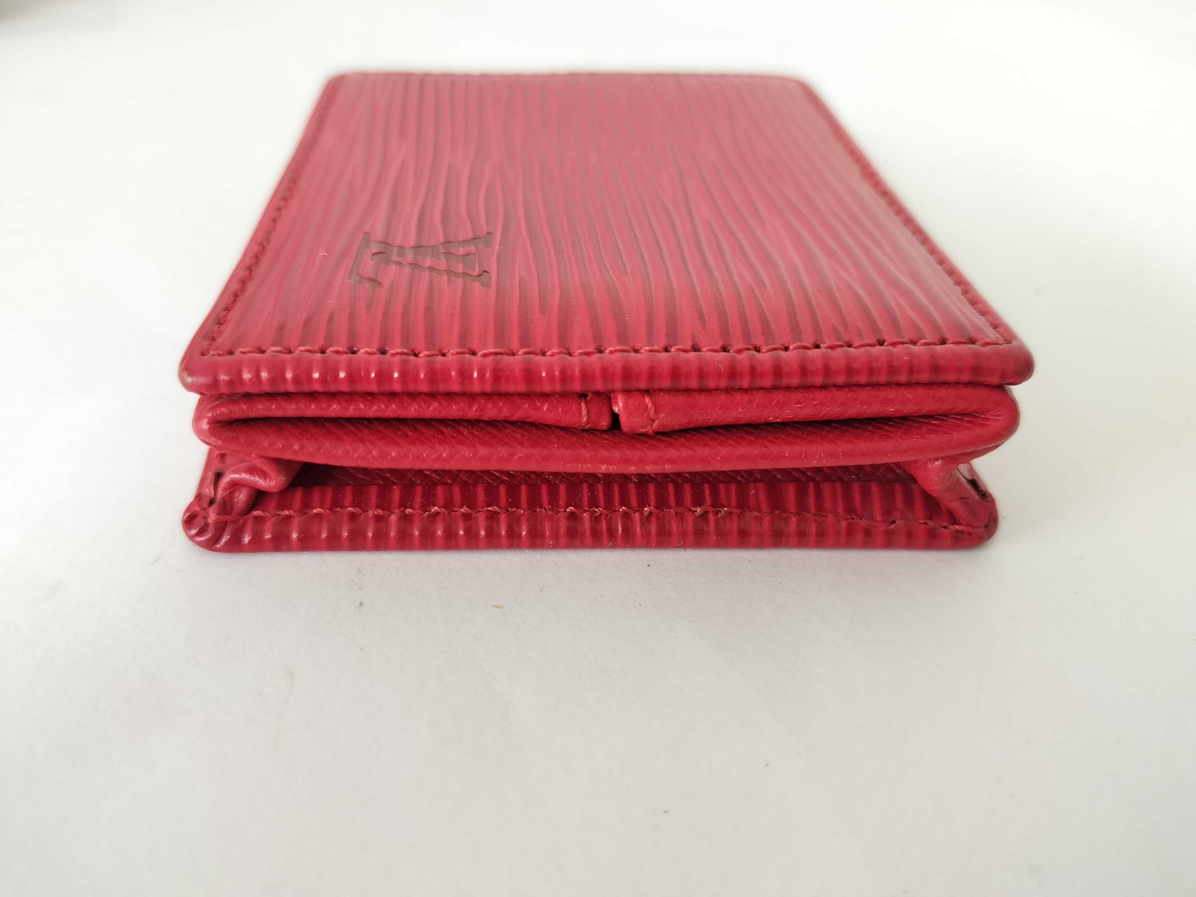 Epi Leather Portemonnaie Boite Red MI0021 Coin Case — view 5