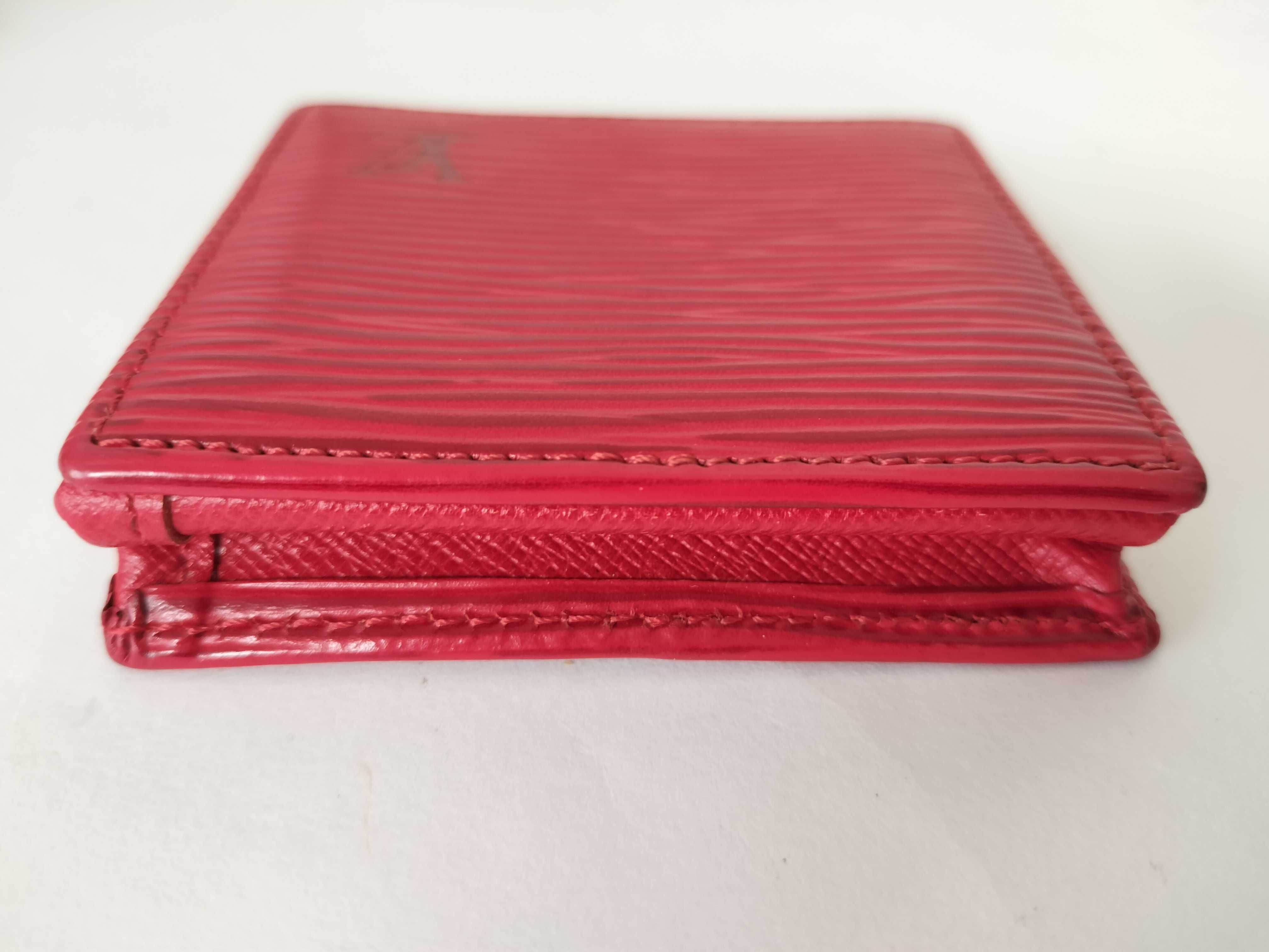 Epi Leather Portemonnaie Boite Red MI0021 Coin Case — view 6