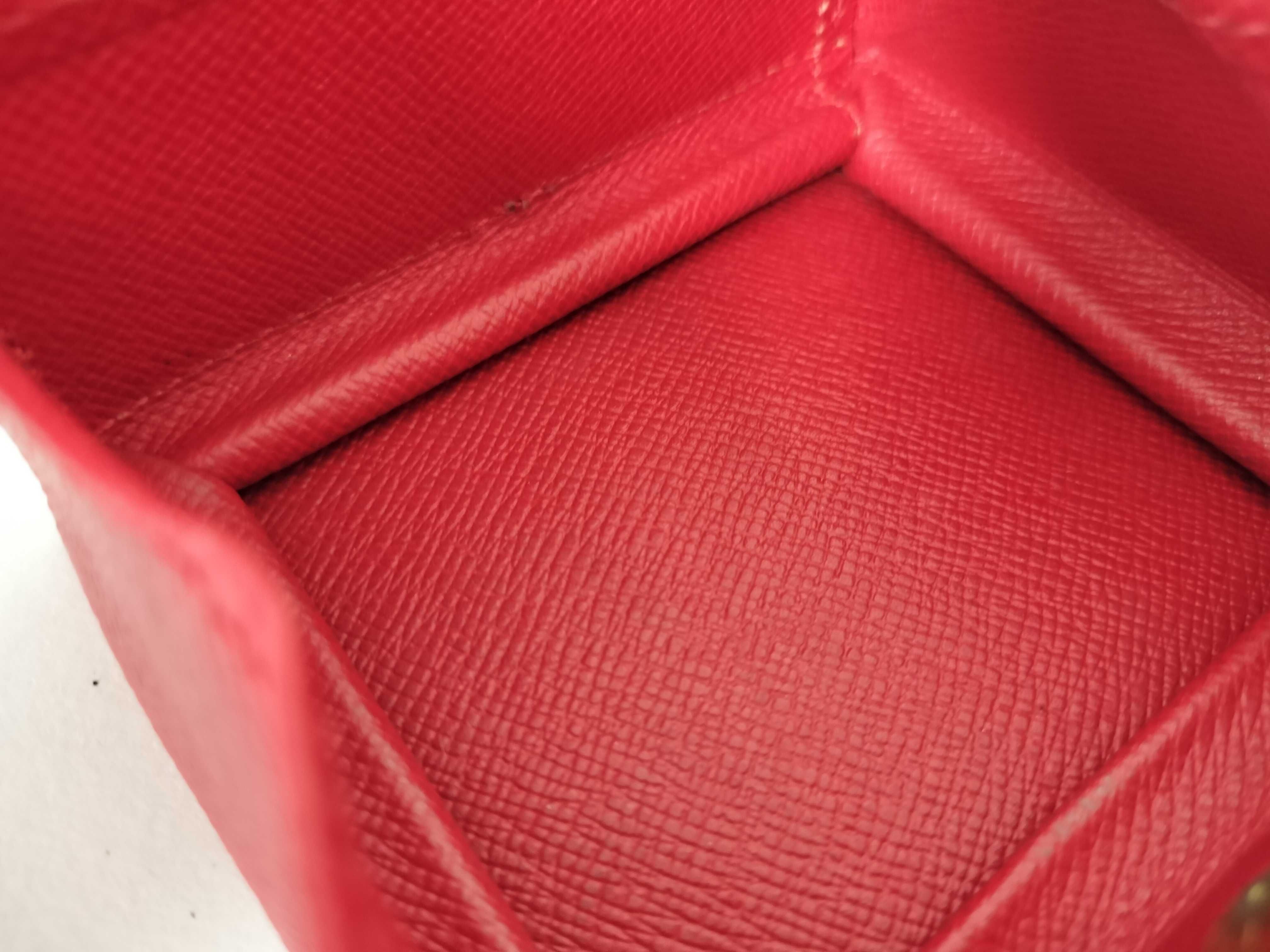 Epi Leather Portemonnaie Boite Red MI0021 Coin Case — view 7