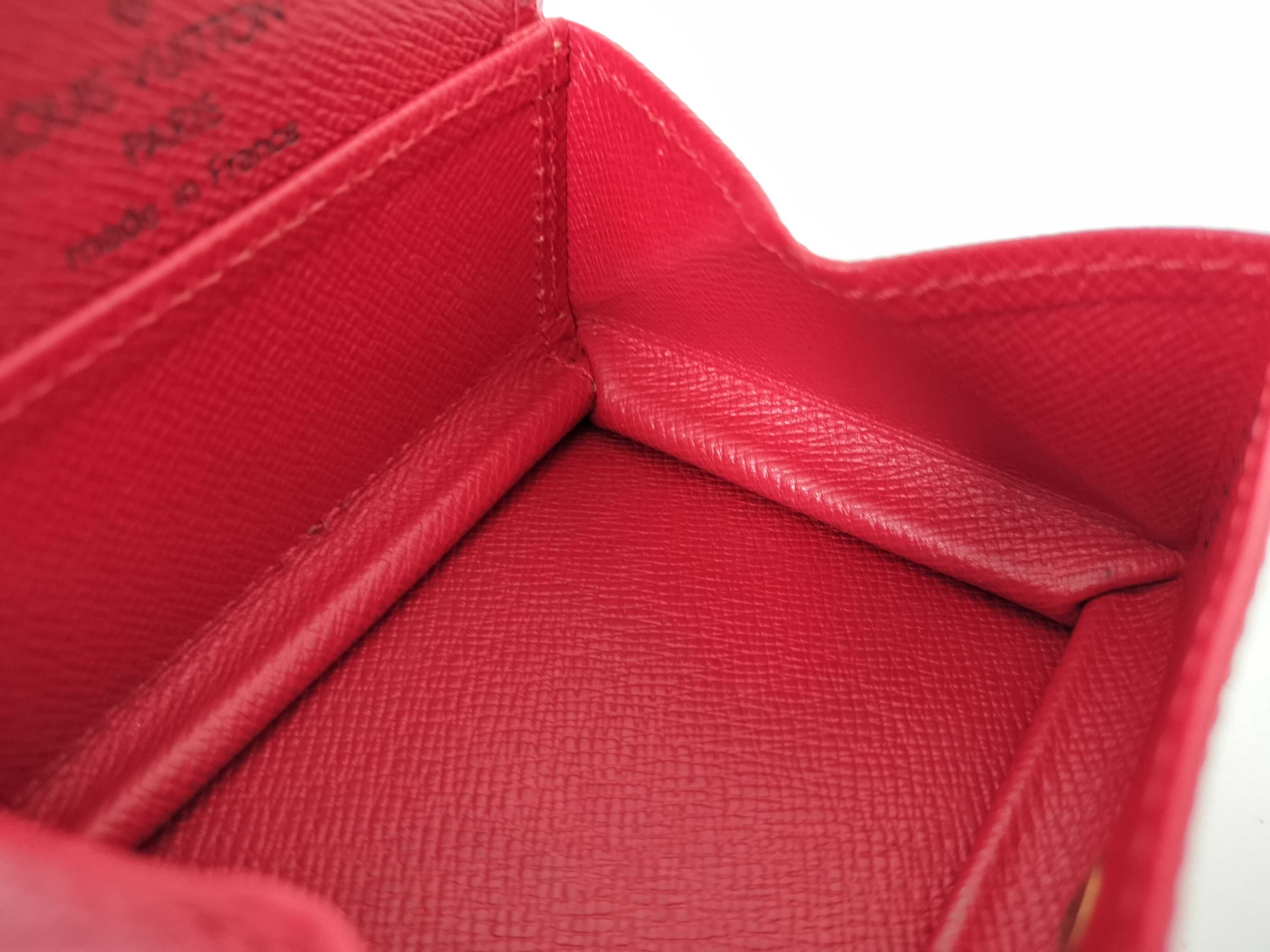 Epi Leather Portemonnaie Boite Red MI0021 Coin Case — view 9