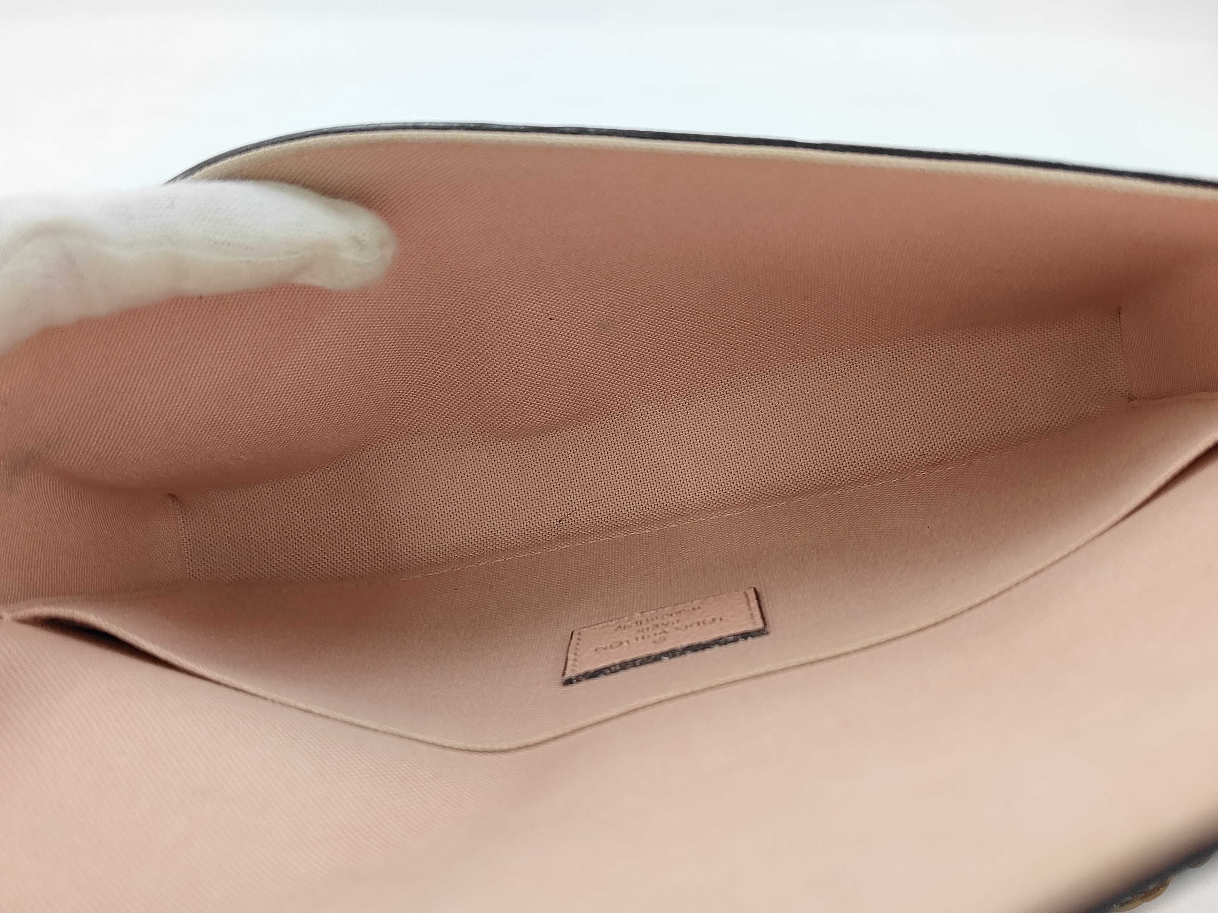 Felicie Monogram Pink Shoulder Bag — view 9