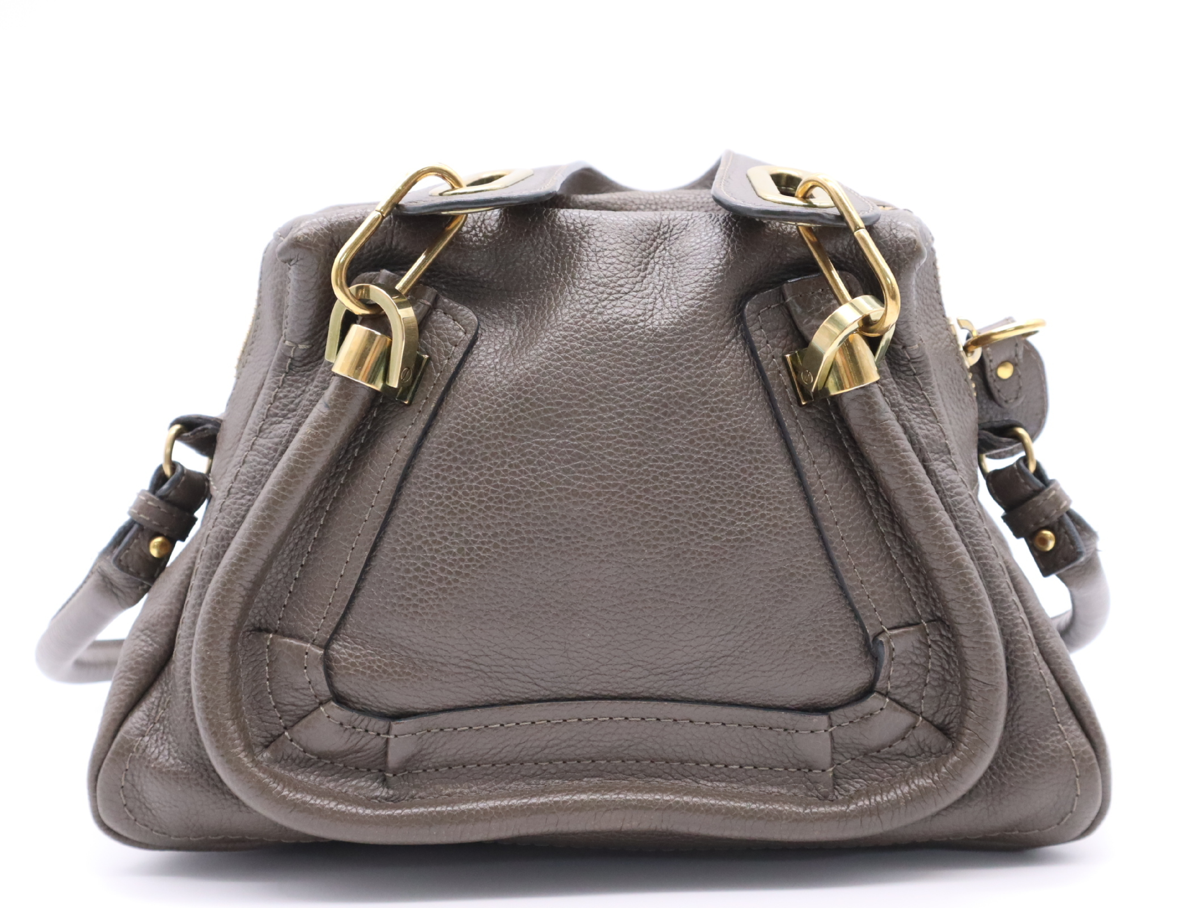 Leather Signature Mini Field Bag Shoulder Bag Black/White with Dust Bag (Handbag) — view 2