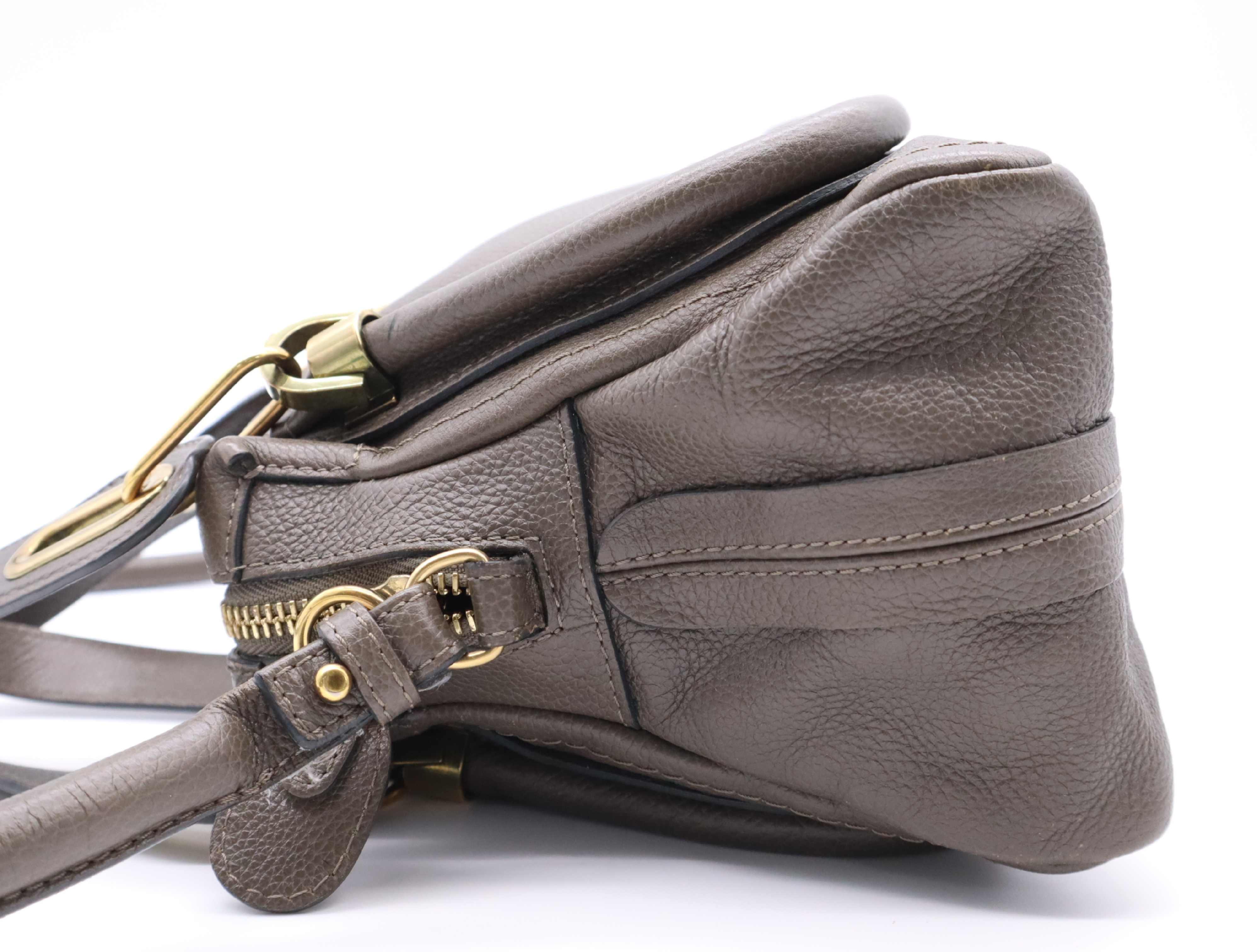 Leather Signature Mini Field Bag Shoulder Bag Black/White with Dust Bag (Handbag) — view 3
