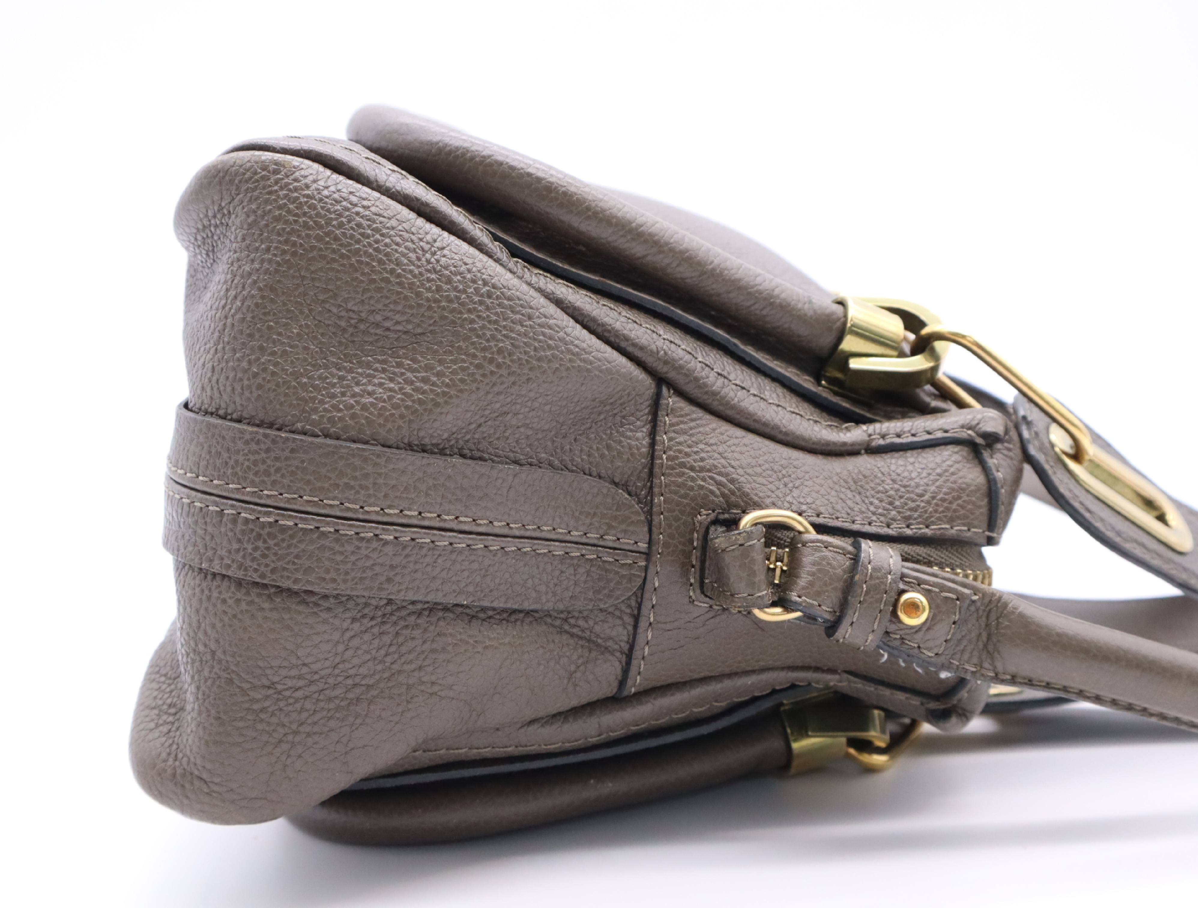 Leather Signature Mini Field Bag Shoulder Bag Black/White with Dust Bag (Handbag) — view 5