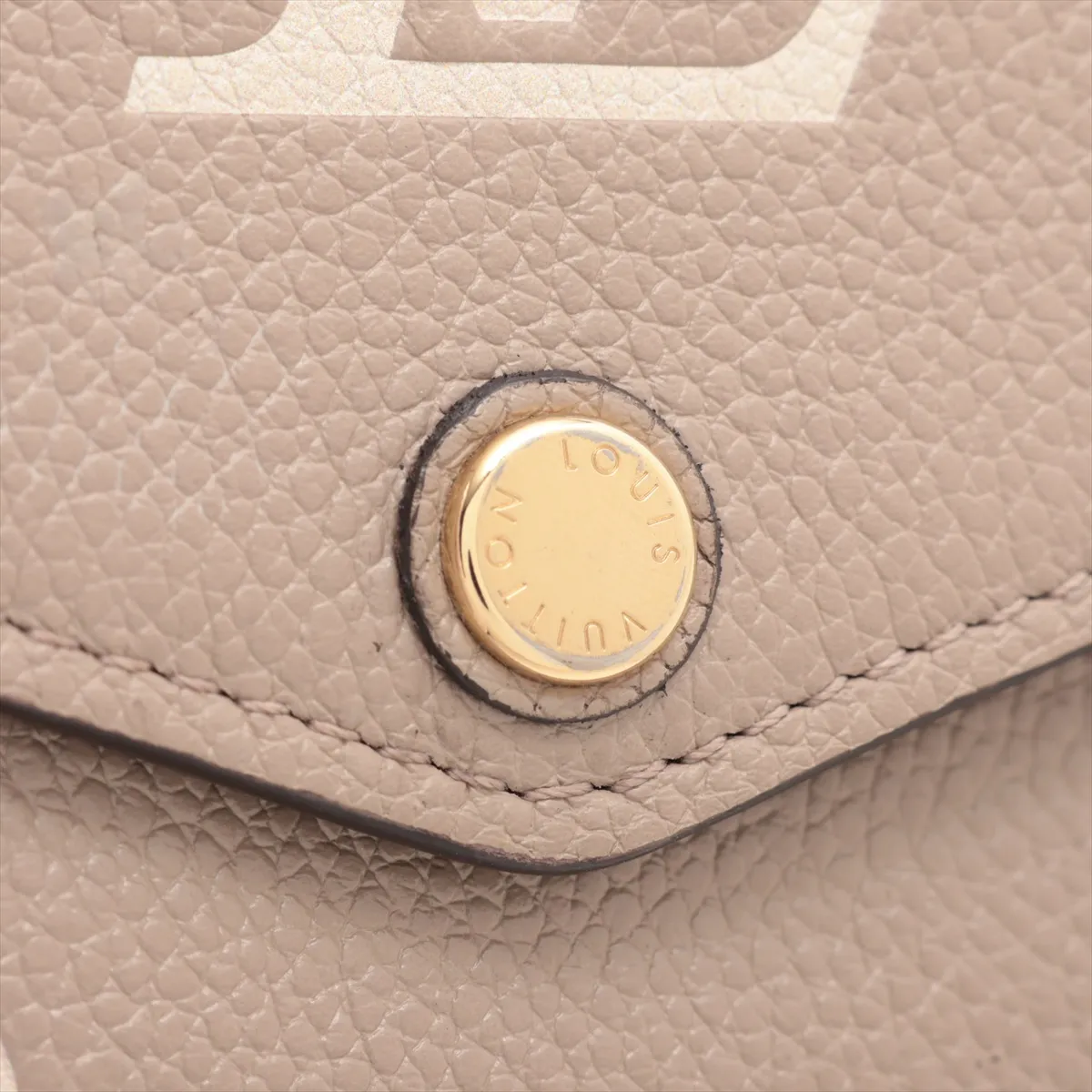 Bicolor Monogram Empreinte Portefeuille Sarah NM M81049 Tourterelle x Crème Long Wallet (RFID detected) — view 11