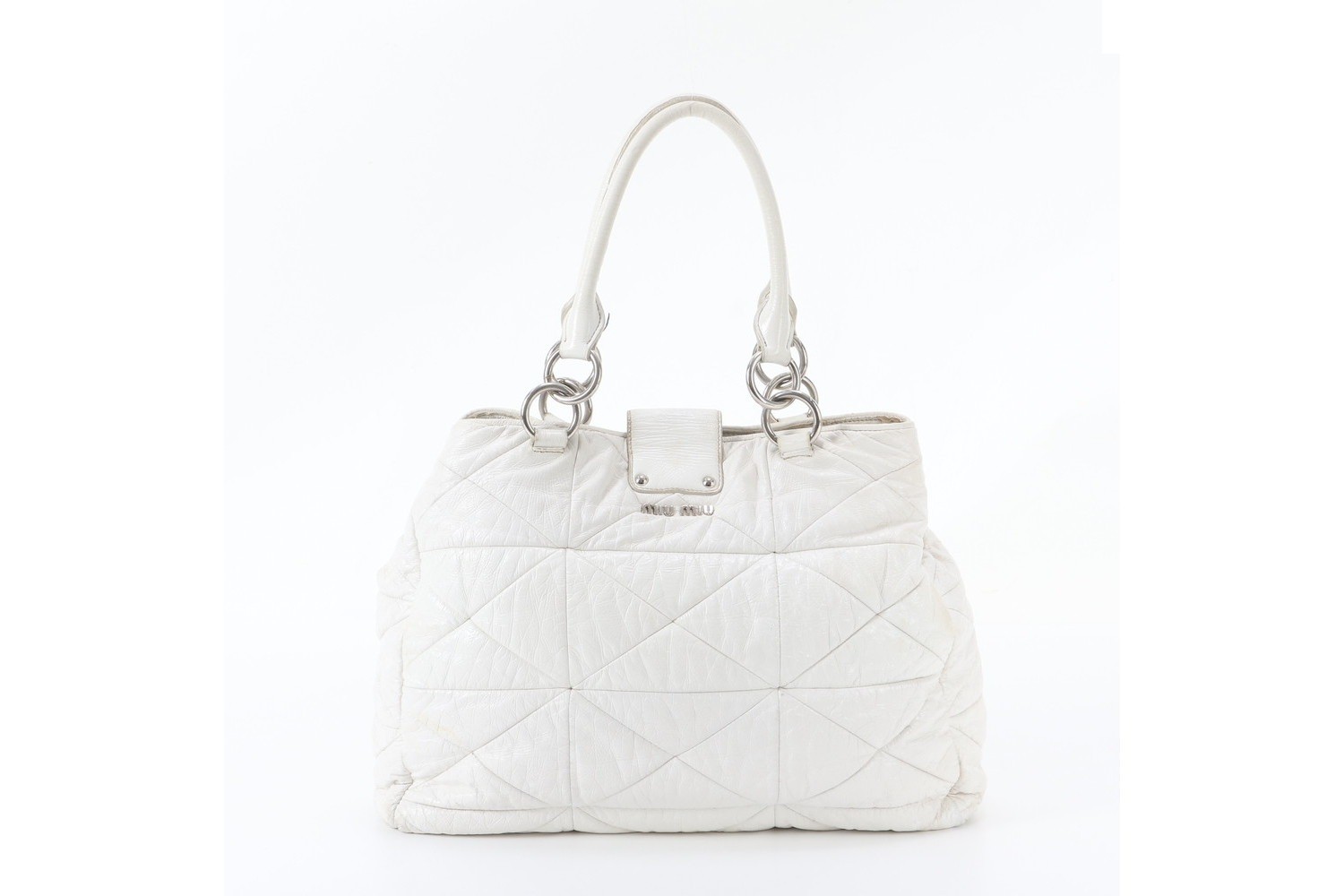 Quilted leather tote bag, shoulder bag, handbag. — view 3