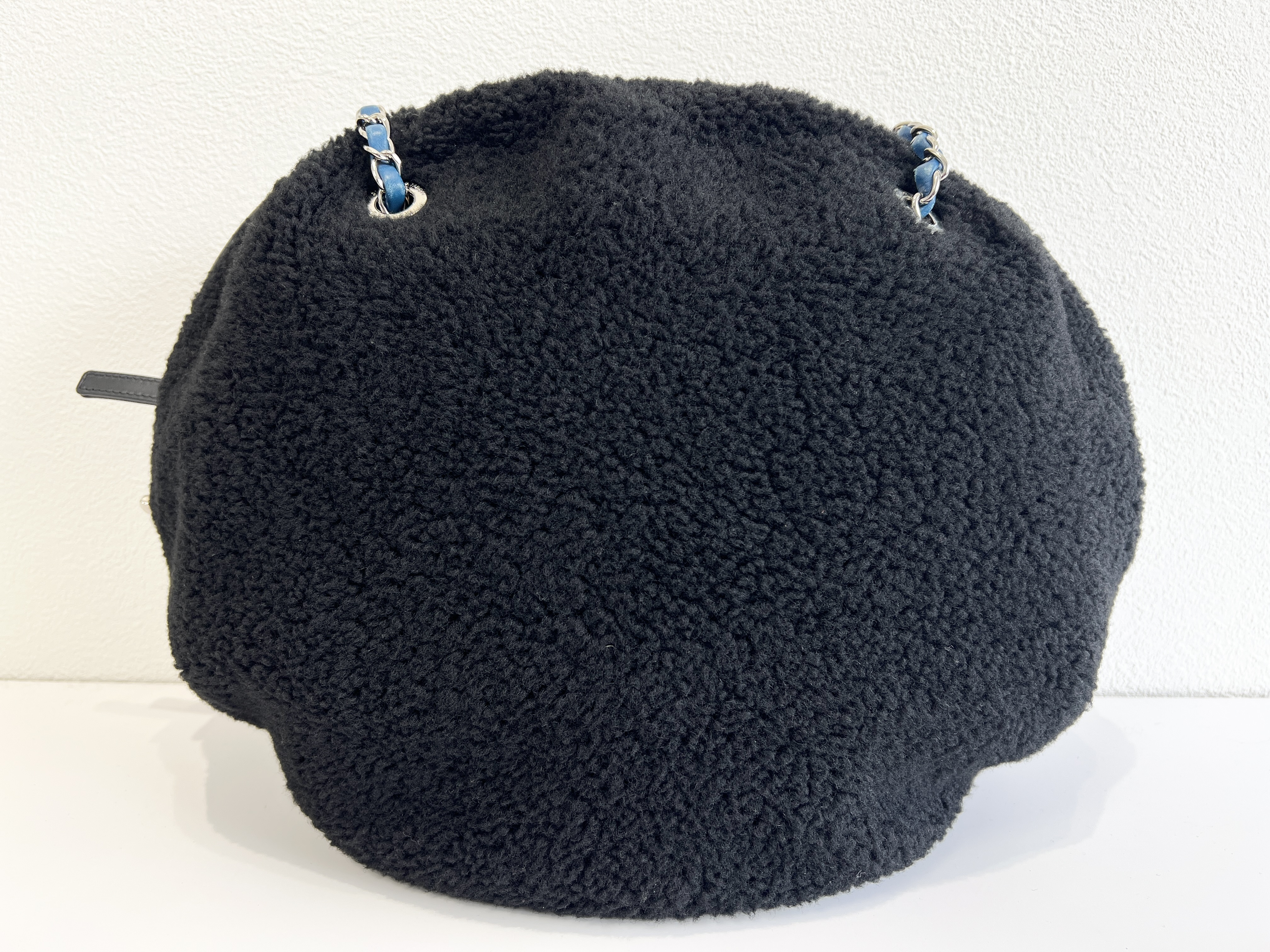 Deauville Round Shearling Boa Fur Coco Mark Chain Shoulder Bag (Serial Number 26) — view 2