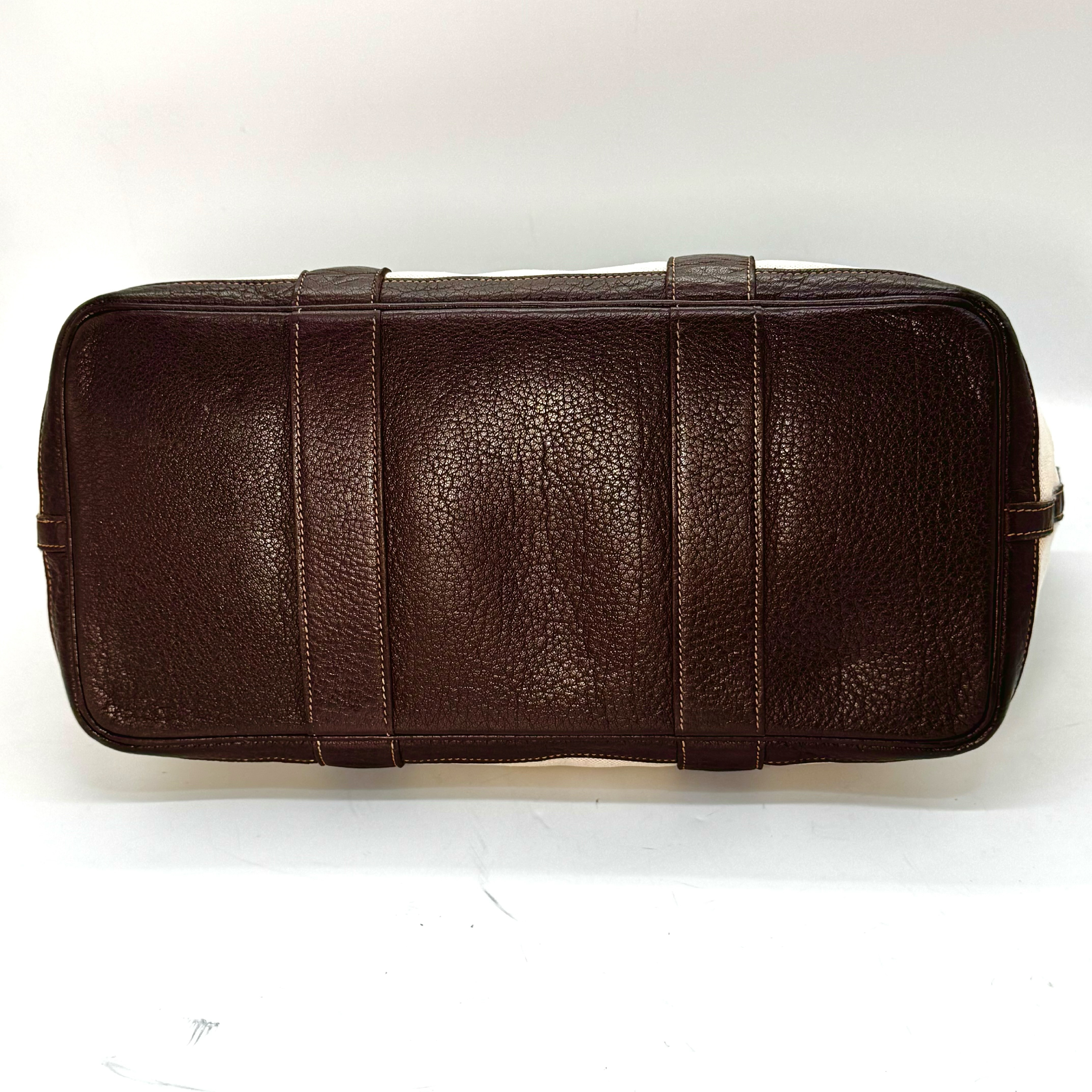 Garden Party Toile H Marron Brown PM Tote Bag — view 6