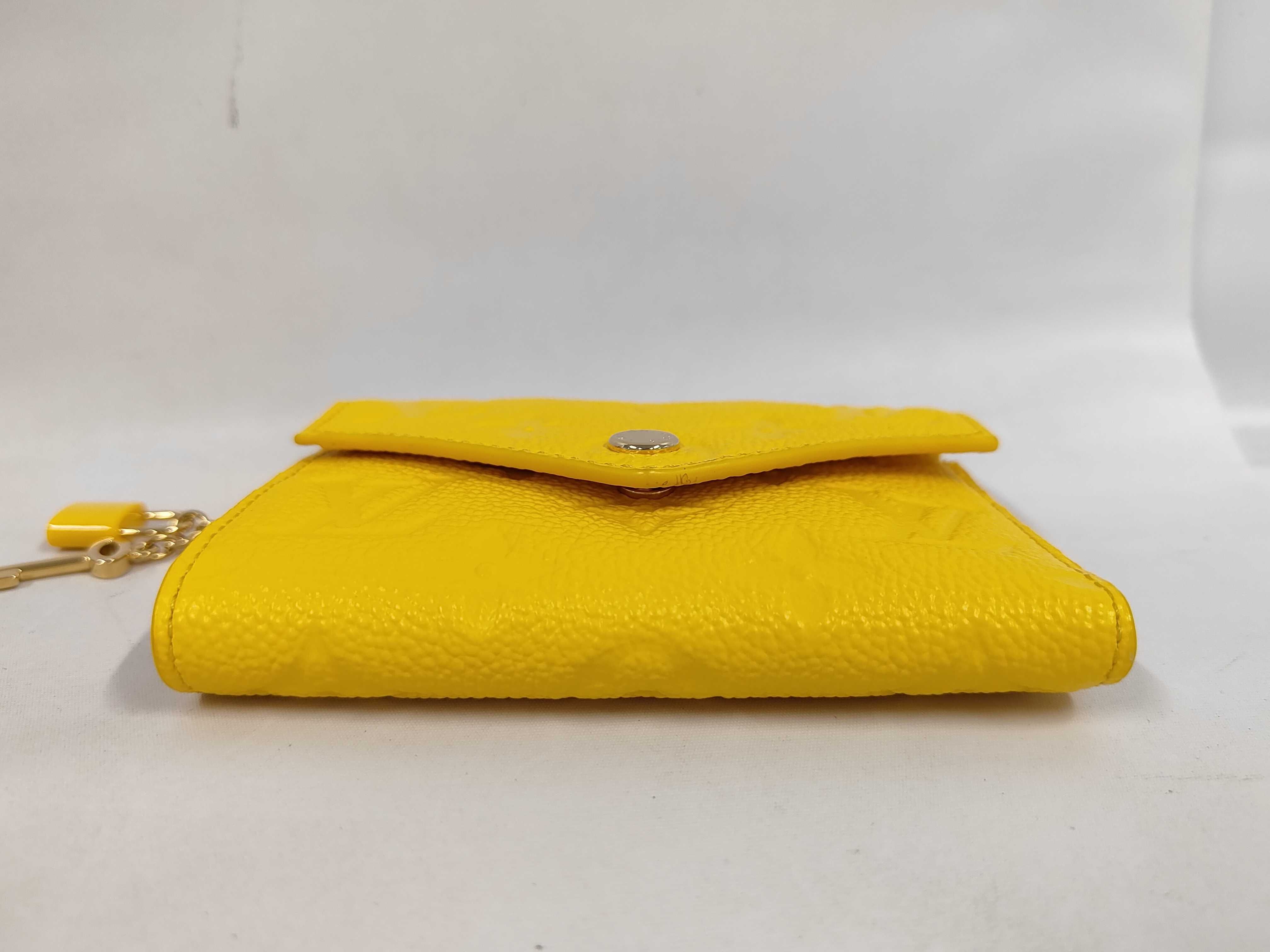 Monogram Empreinte Portefeuille Victorine Gingo Yellow Folding Wallet M14156 RFID detected — view 4