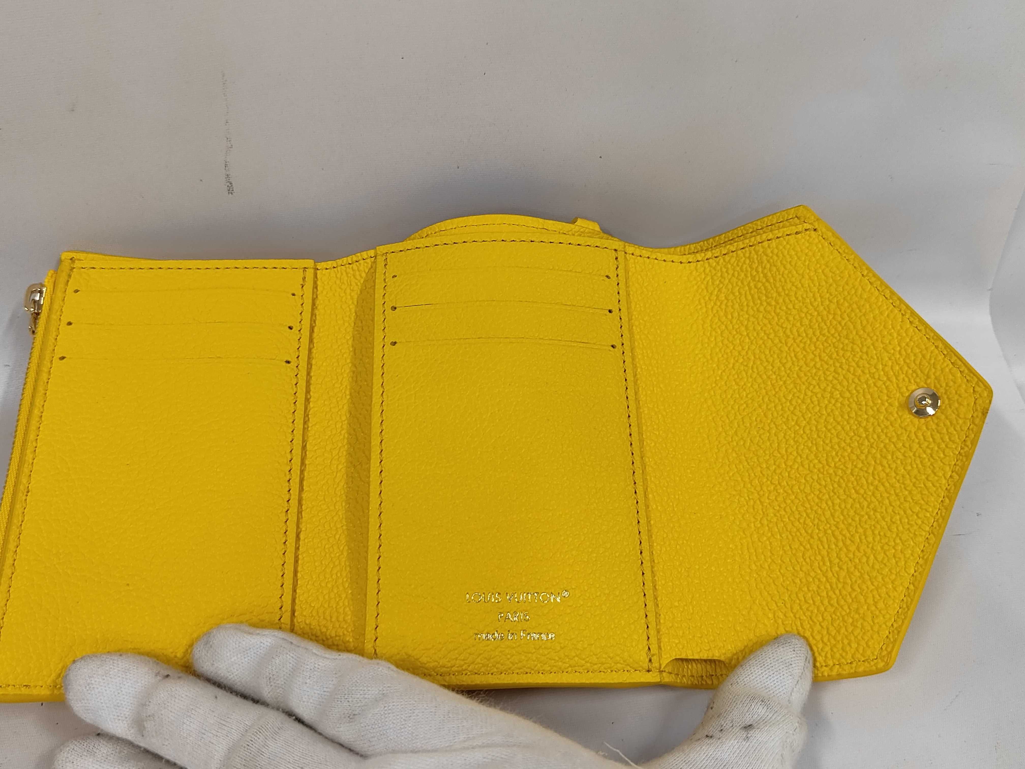 Monogram Empreinte Portefeuille Victorine Gingo Yellow Folding Wallet M14156 RFID detected — view 6