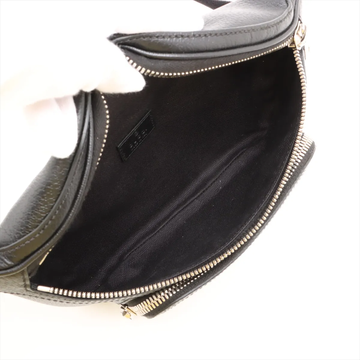 GG Supreme Leather x PVC Body Bag, Black, 795463 — view 6