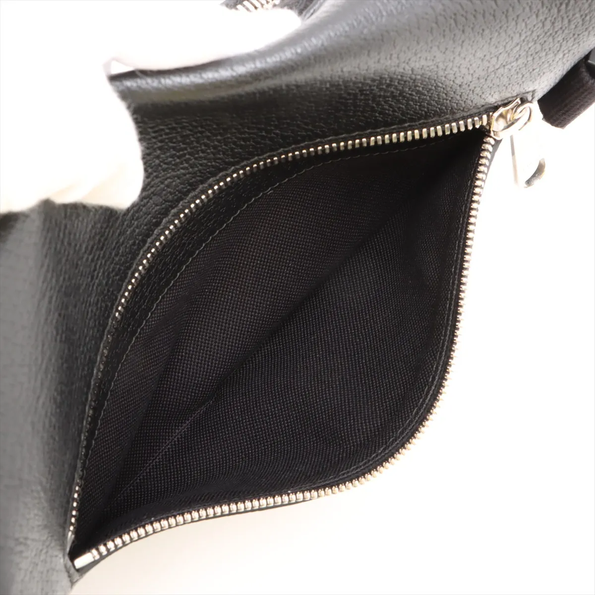 GG Supreme Leather x PVC Body Bag, Black, 795463 — view 8