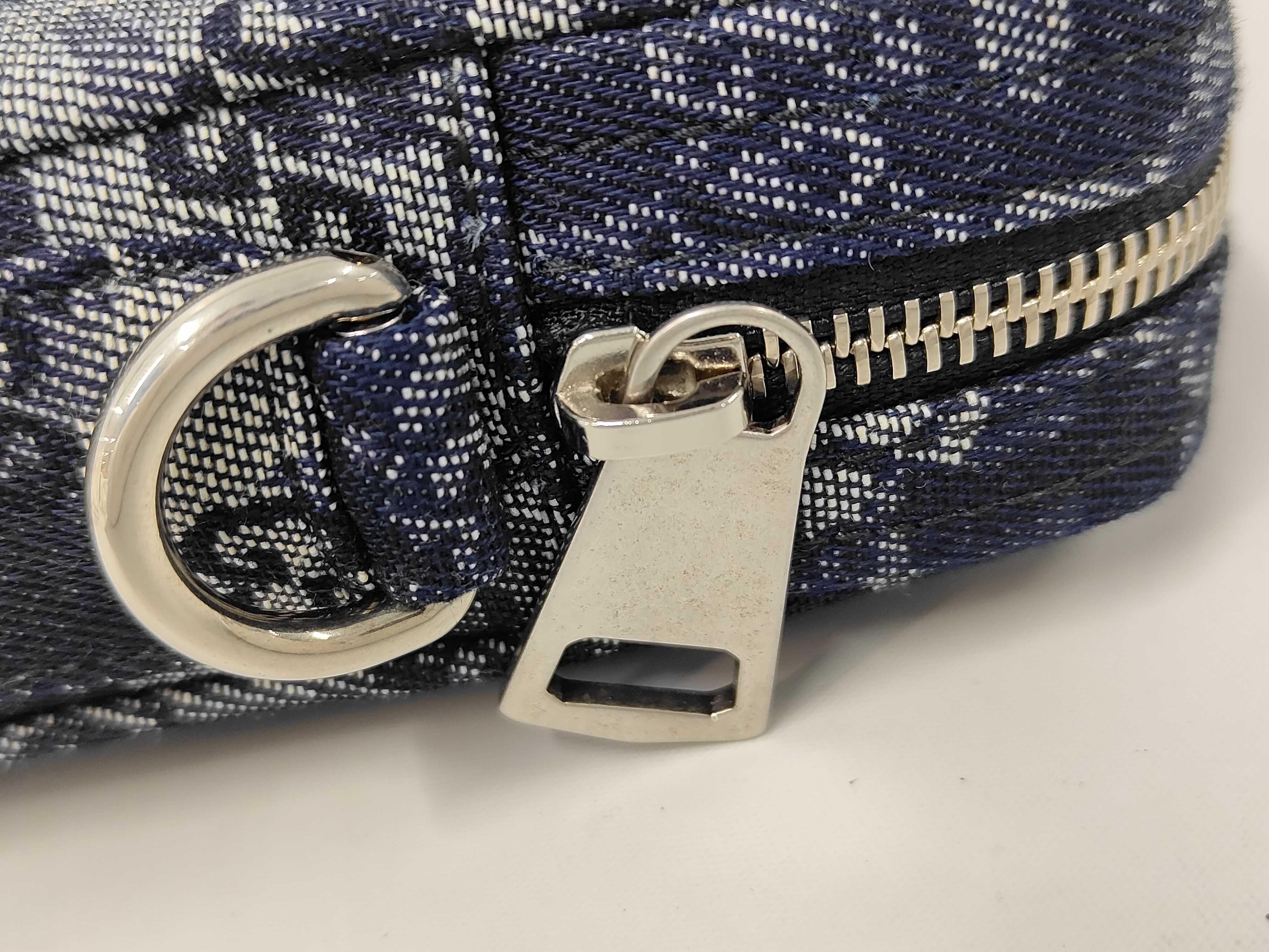 denim camouflage shoulder bag GG pouch — view 7