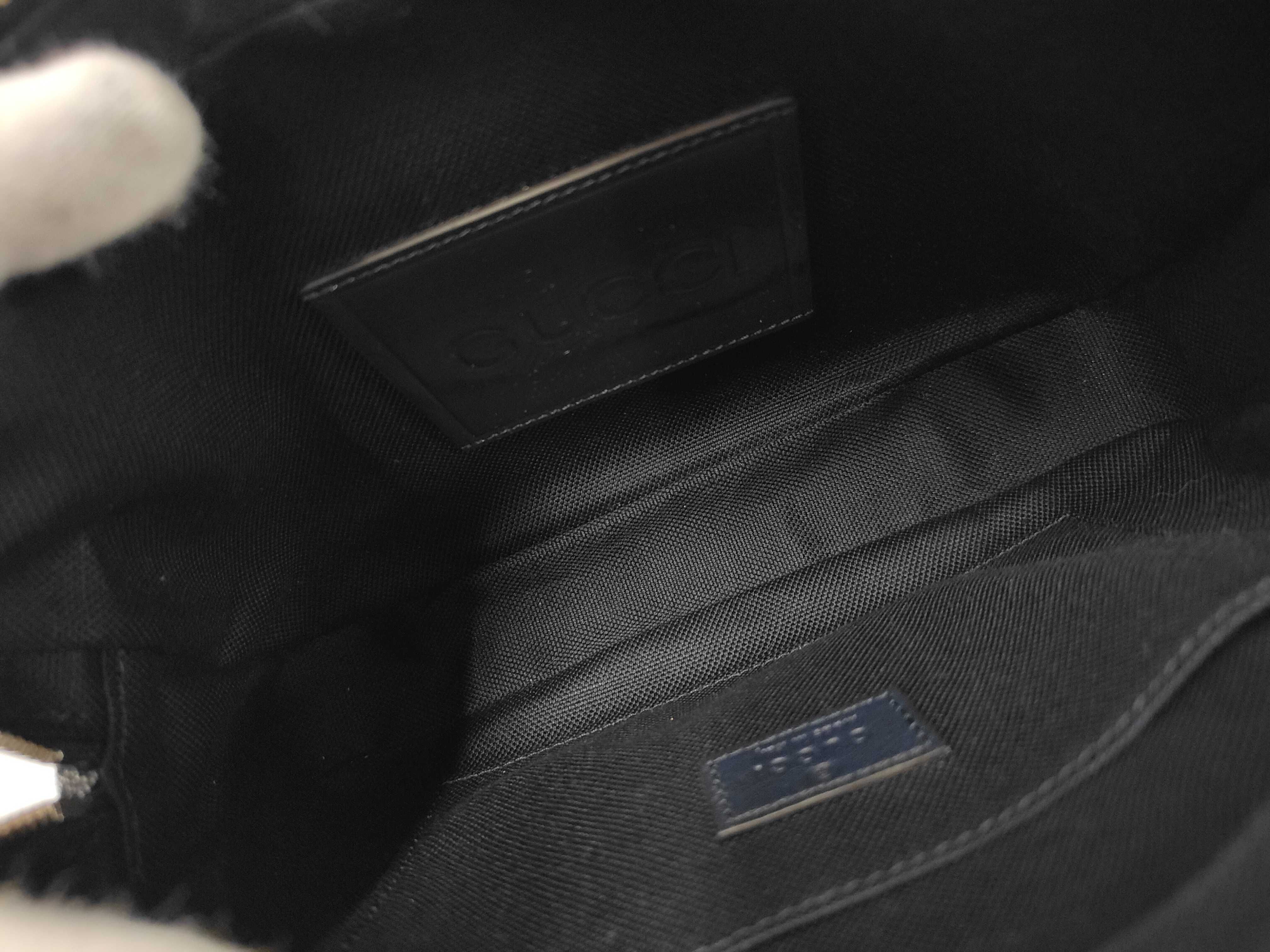 denim camouflage shoulder bag GG pouch — view 8