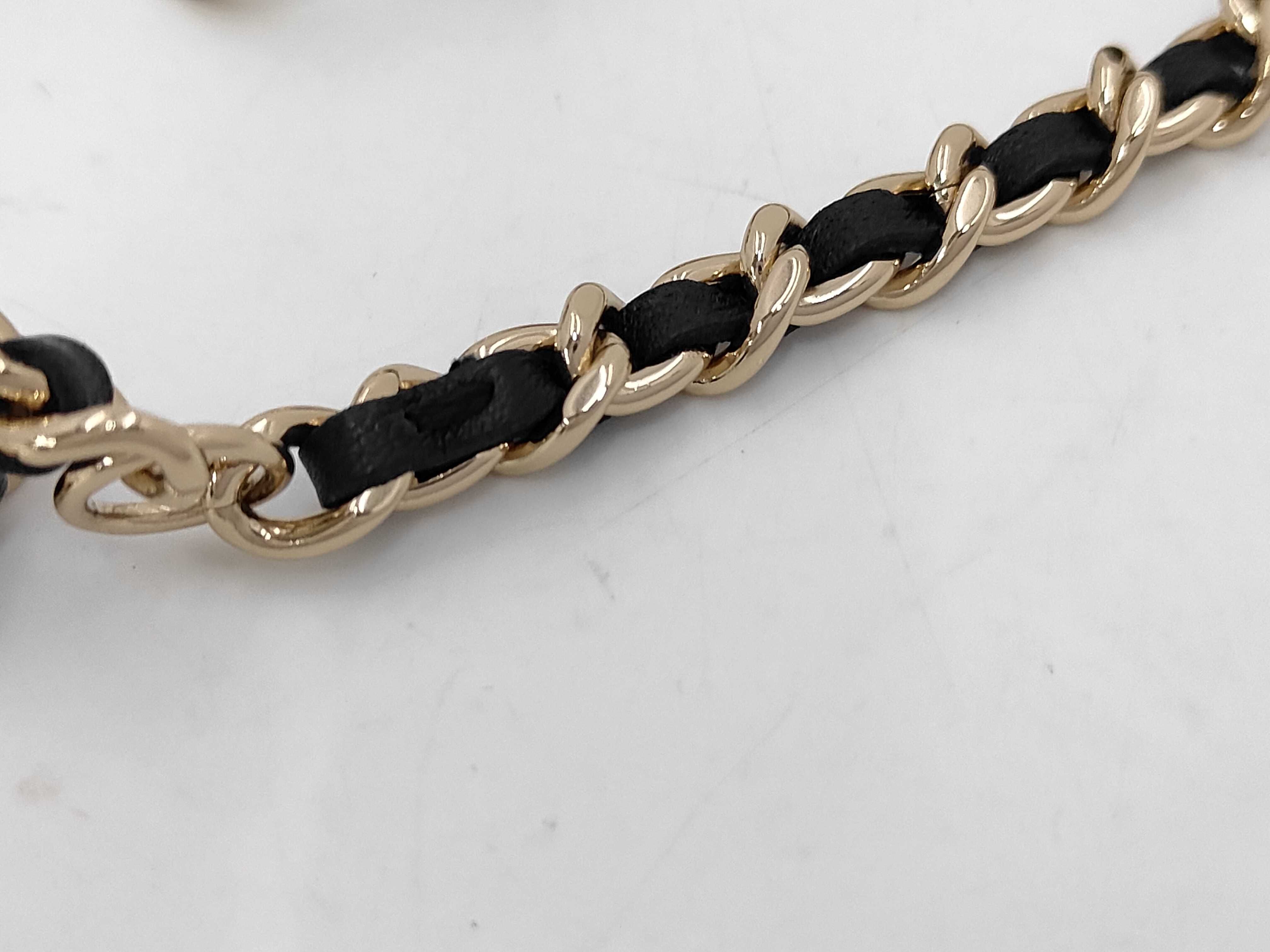 Matelassé Pearl Chain Shoulder Bag — view 4