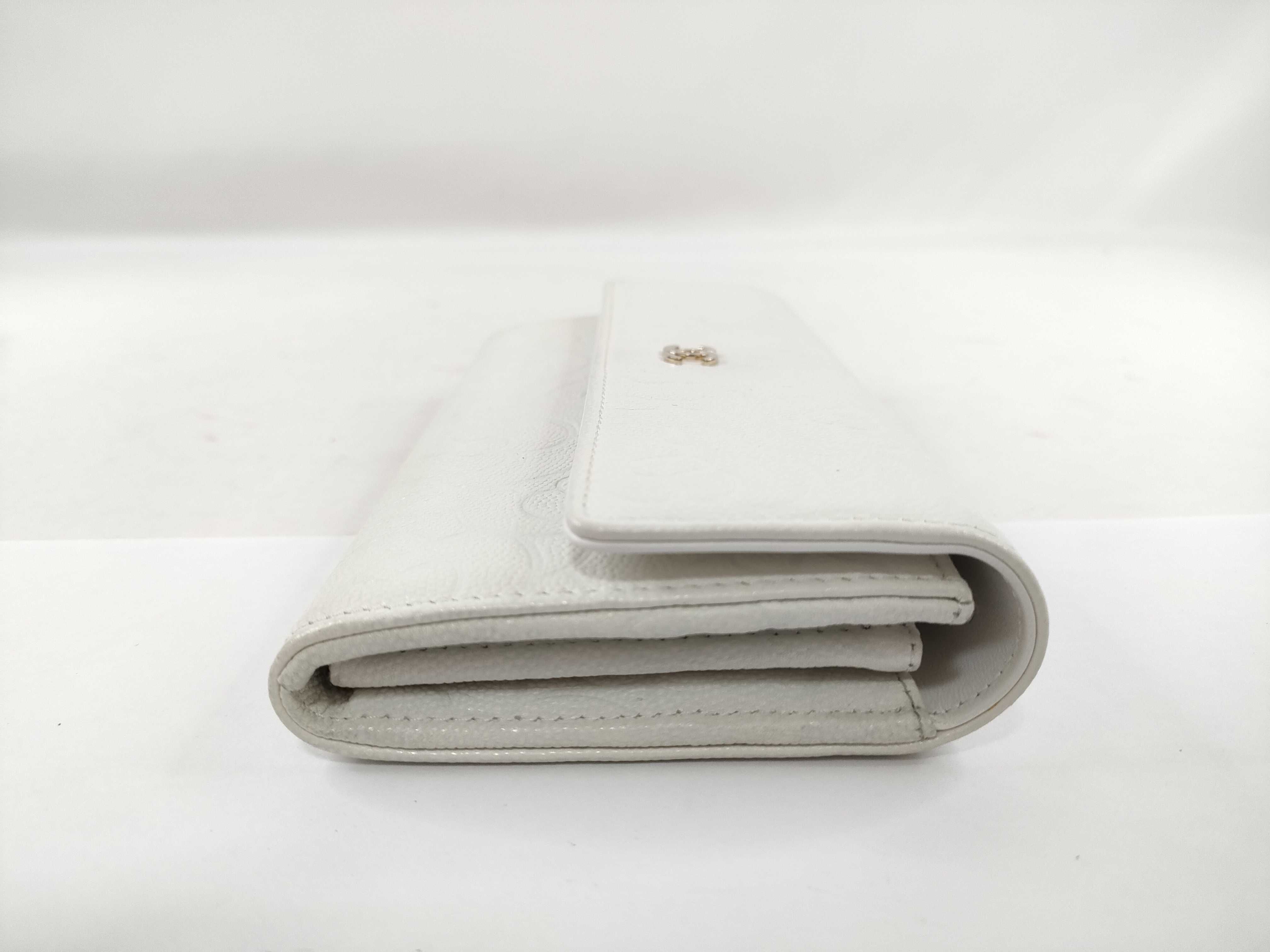 Cambon Long Wallet, White — view 4