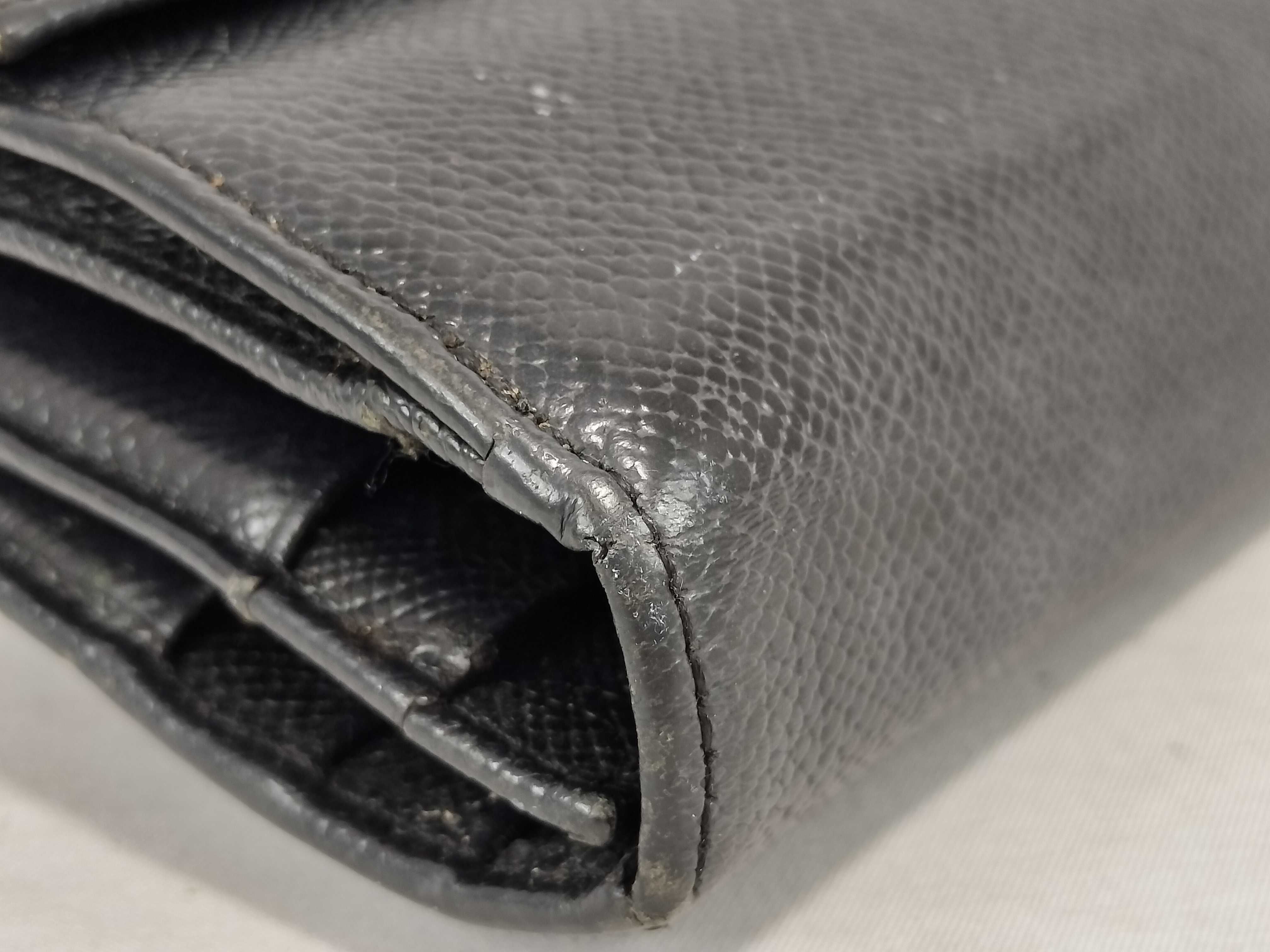 Leather Tri-fold Long Wallet — view 4