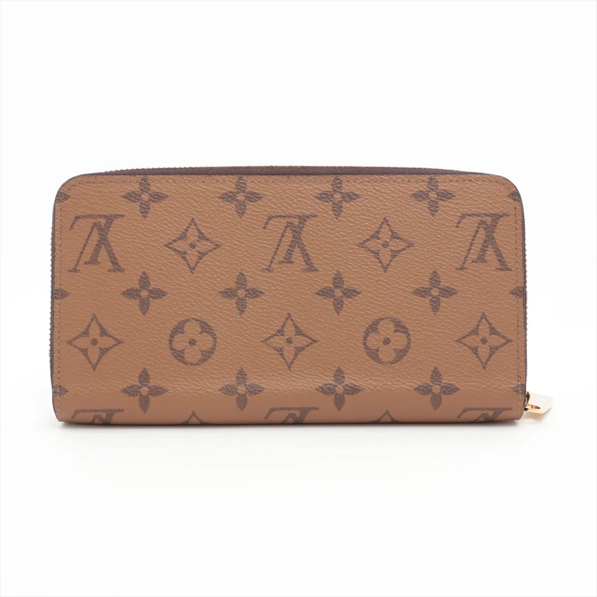 Monogram Reverse Zippy Wallet M82444 Brown Round Zip Wallet (RFID detected) — view 2
